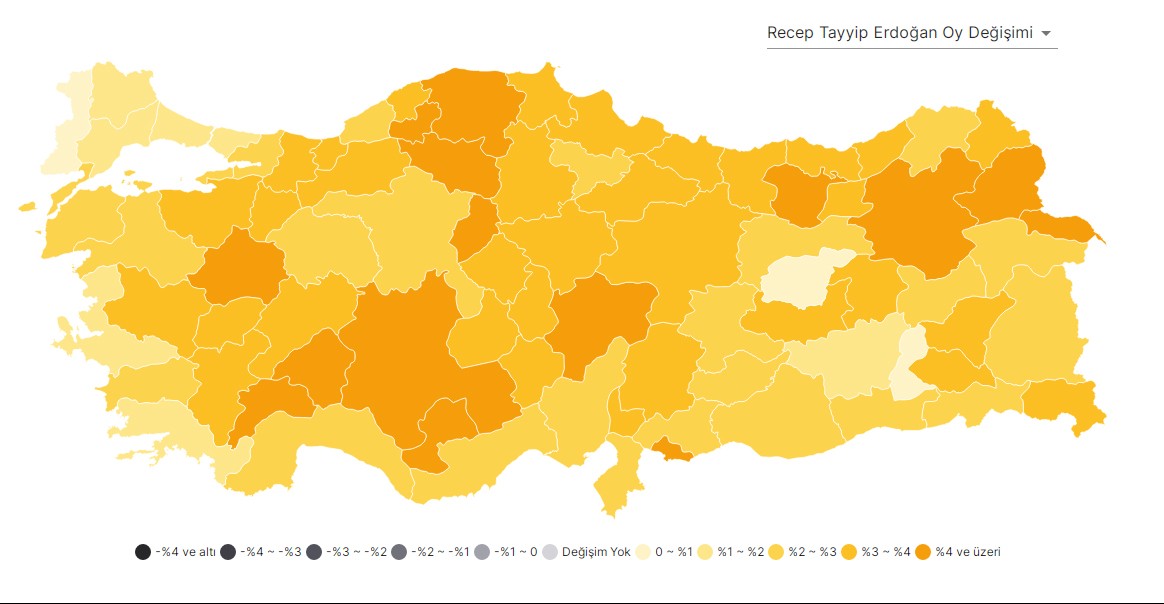 İkinci tur seçim haritası