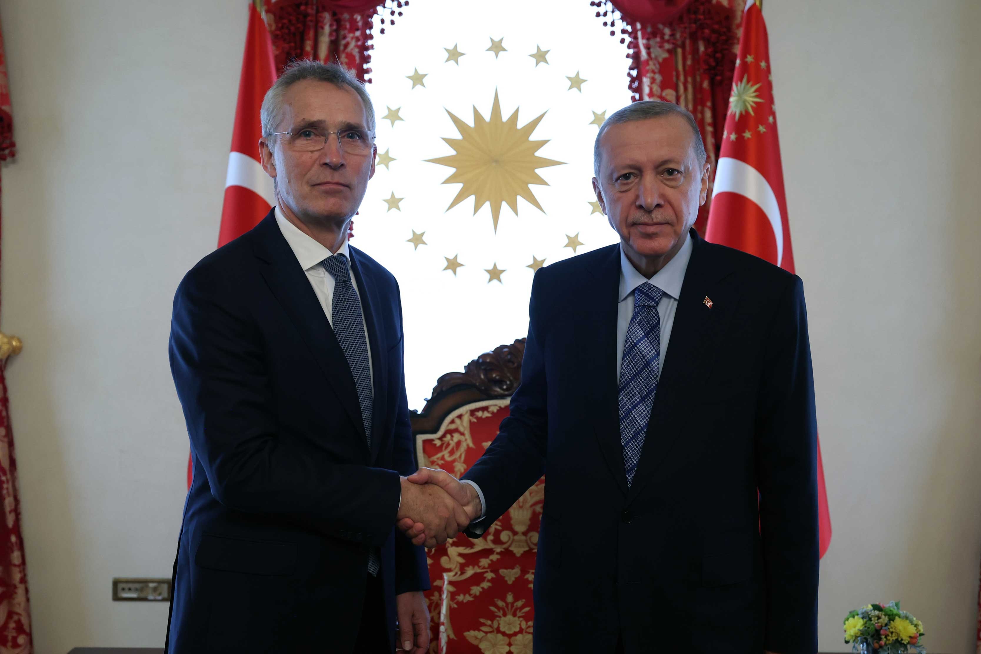 Jens Stoltenberg ve Recep Tayyip Erdoğan