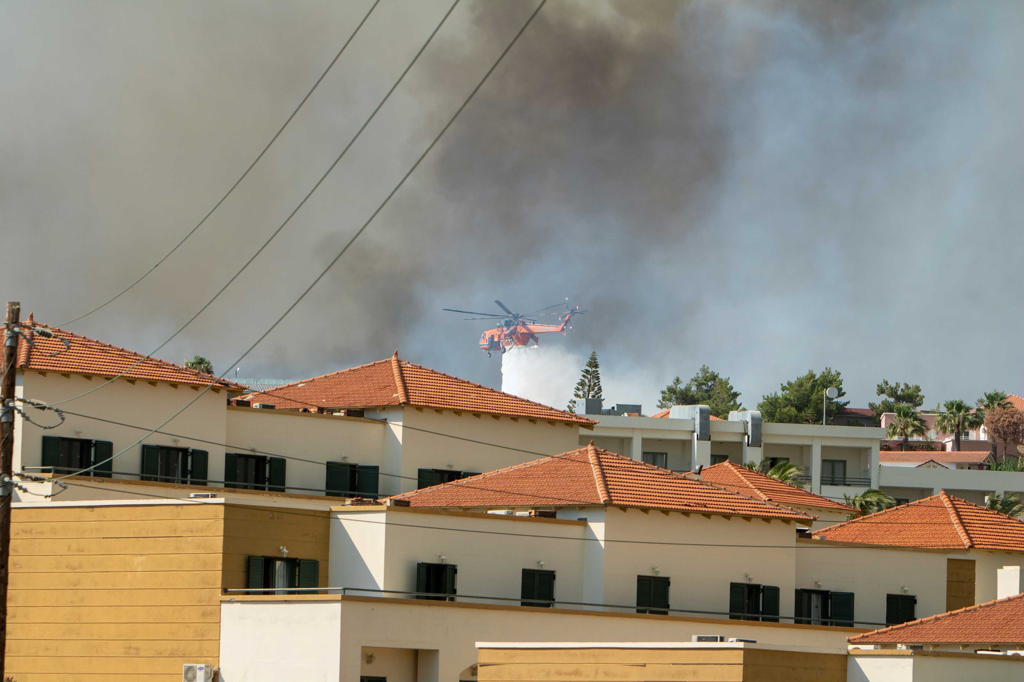 Rodos'taki yangın