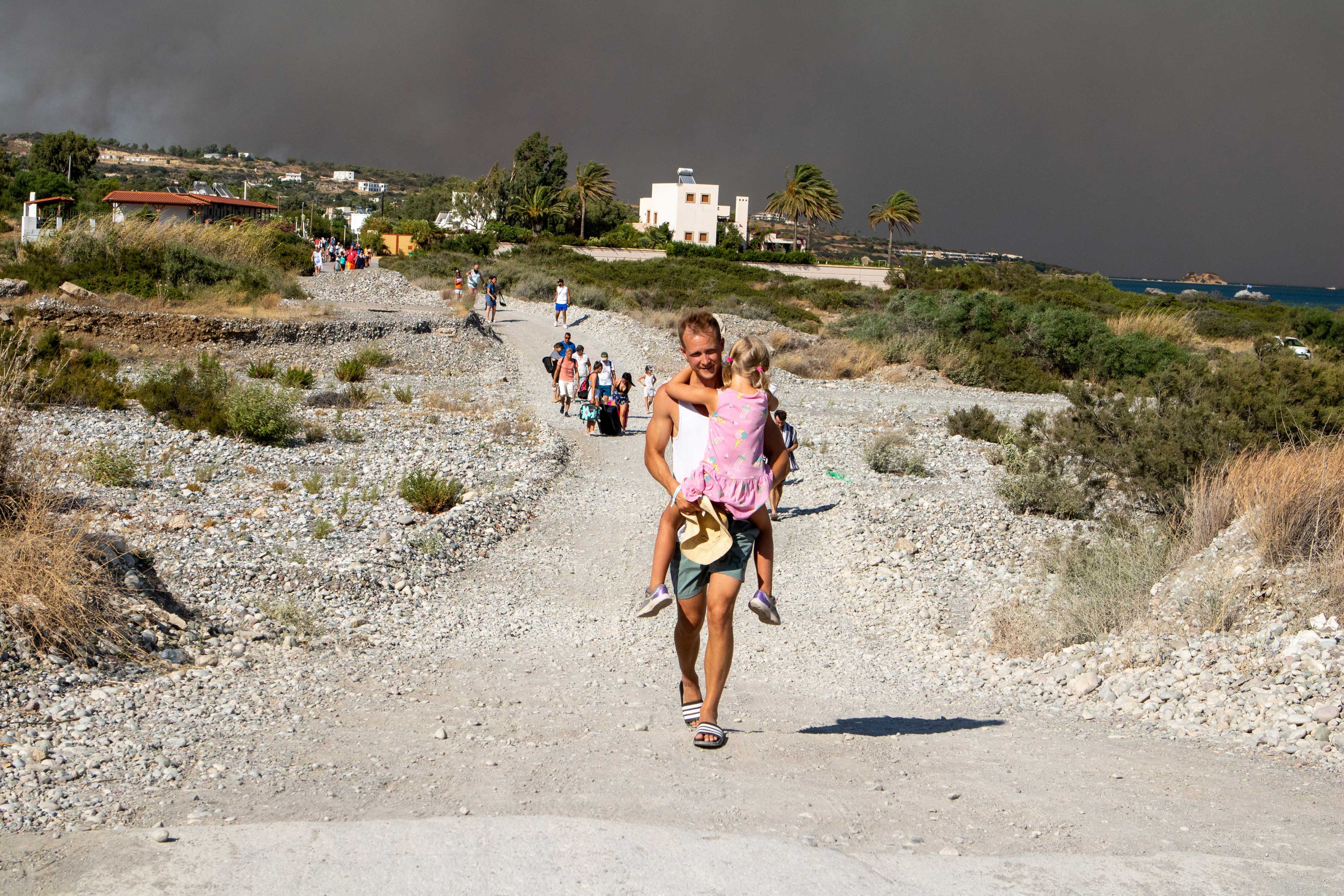 Rodos'taki yangın