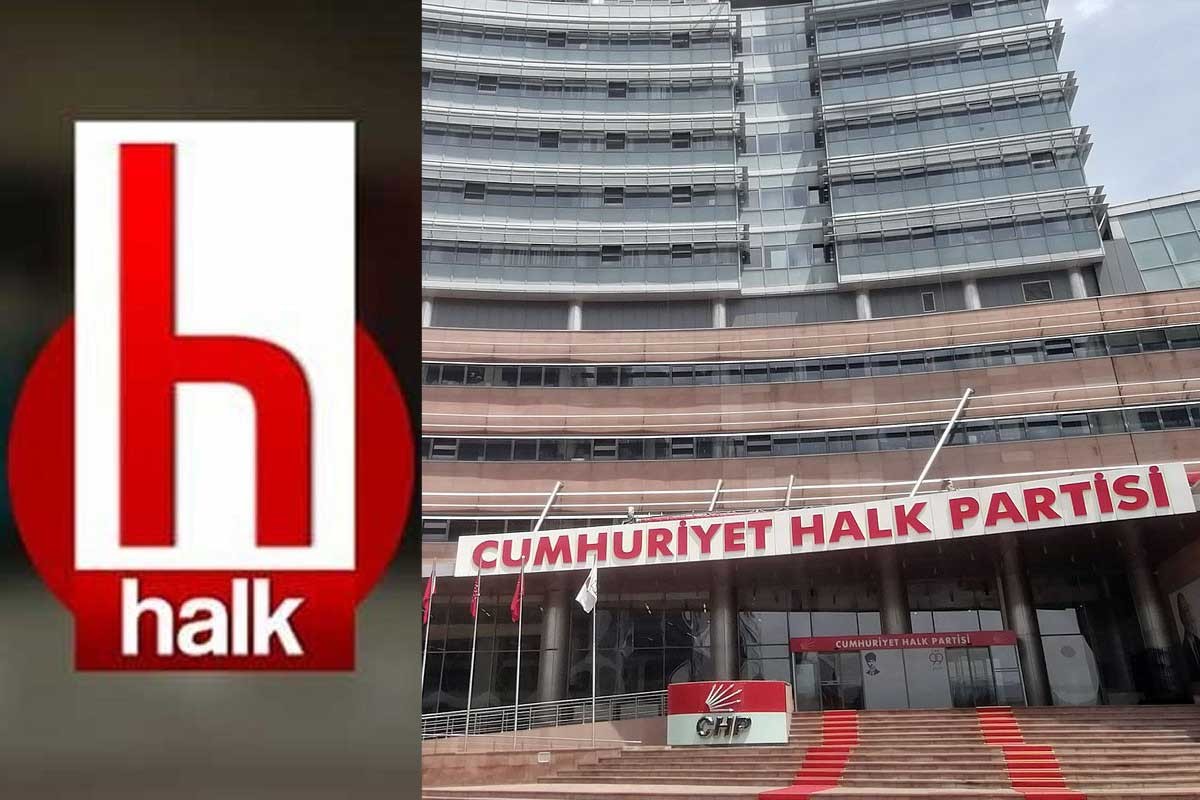 CHP Genel Merkezi ve Halk TV logosu