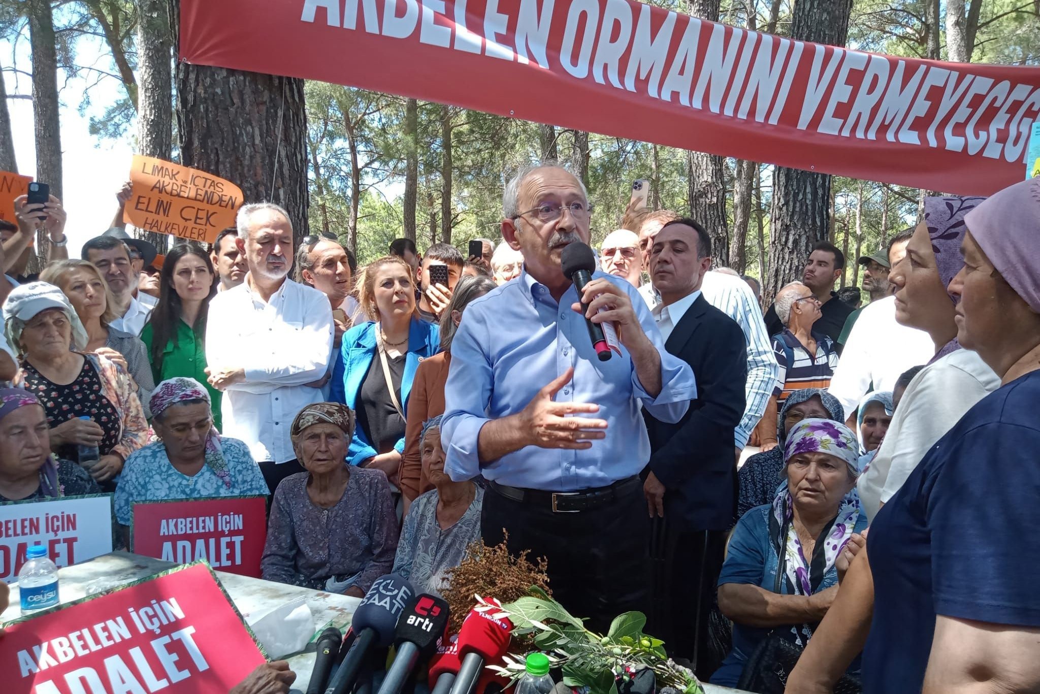 Kemal Kılıçdaroğlu'nun Akbelen ziyareti