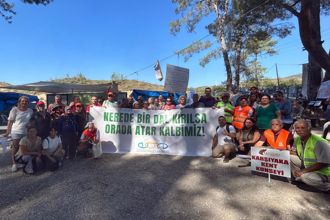 Efes Selçuk konseyinin Akbelen ziyareti