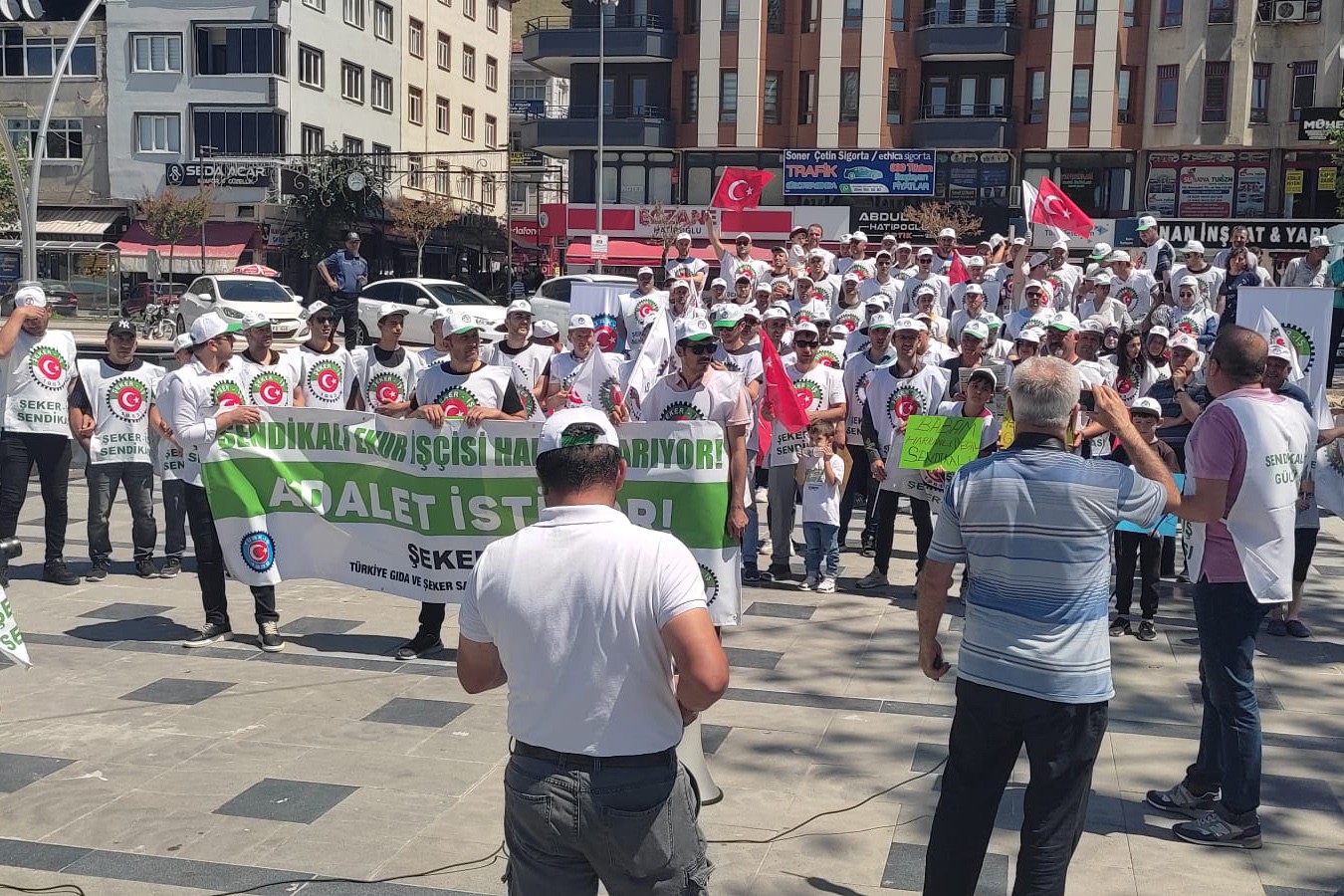 Amasya Suluova Şeker Fabrikası işçileri