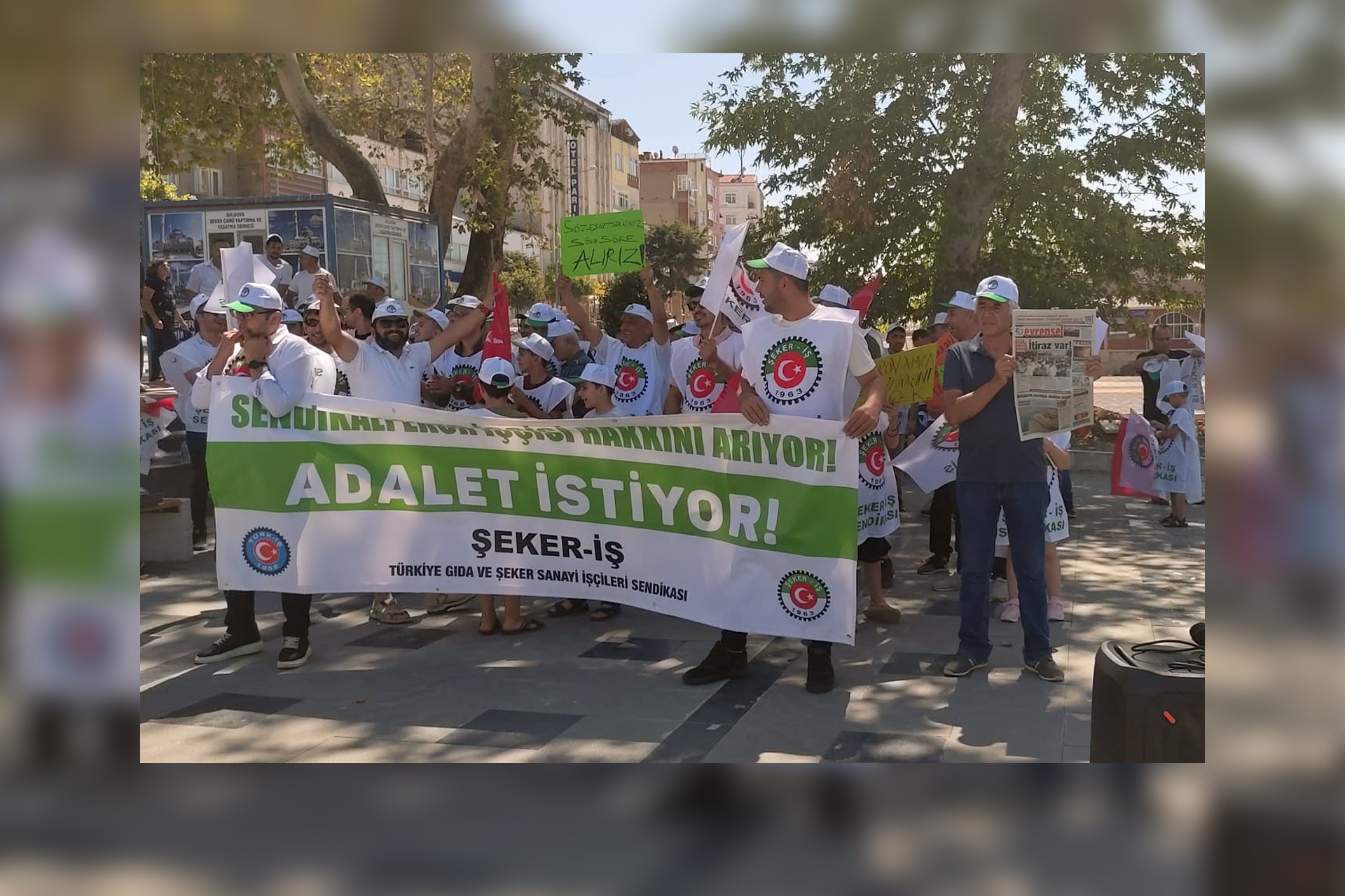 Amasya Suluova Şeker Fabrikası işçileri