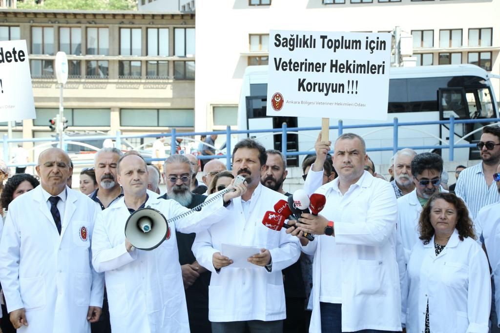 Veteriner hekimlerin iş bırakma eylemi açıklaması  