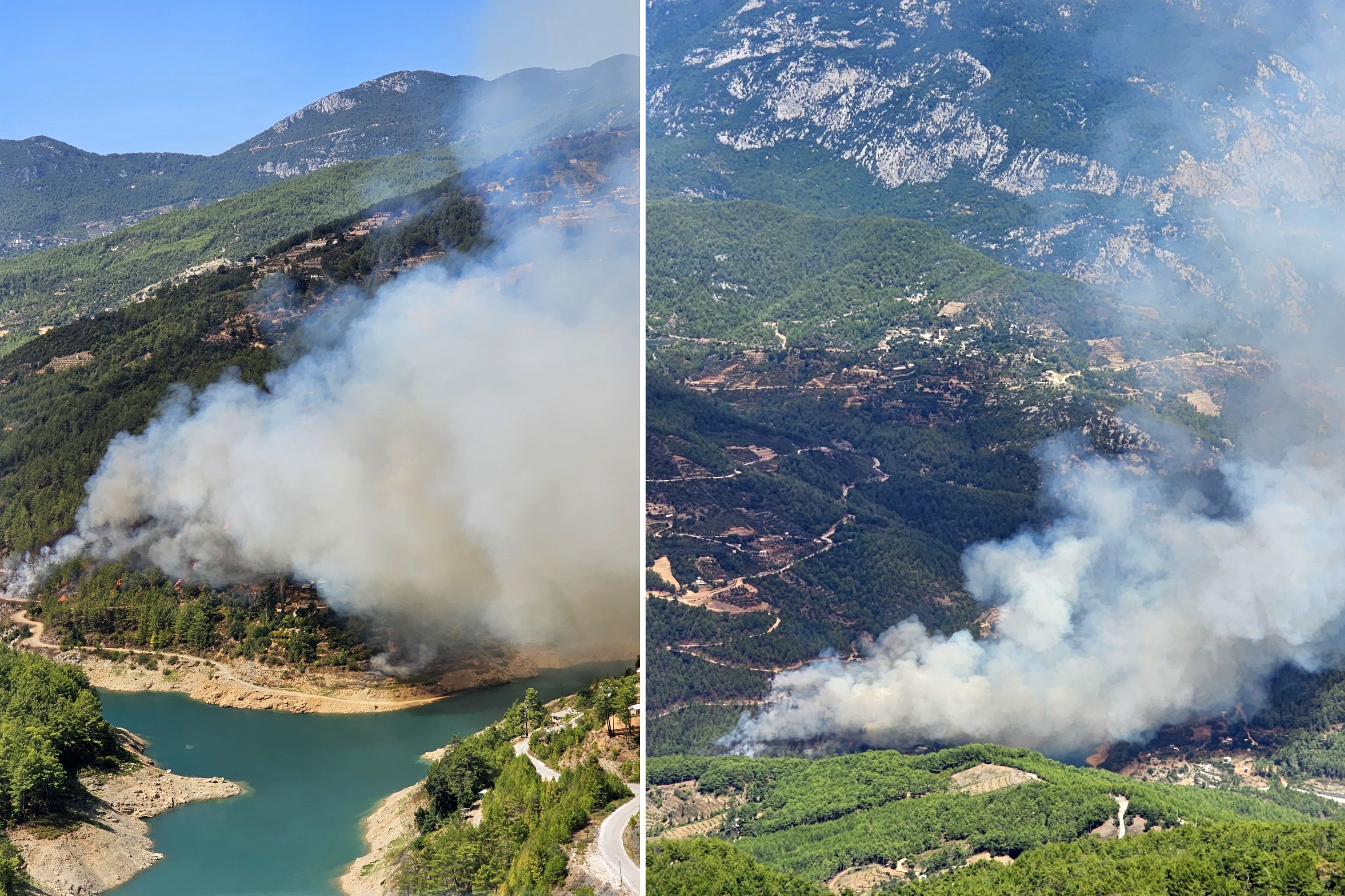 Alanya'daki orman yangını