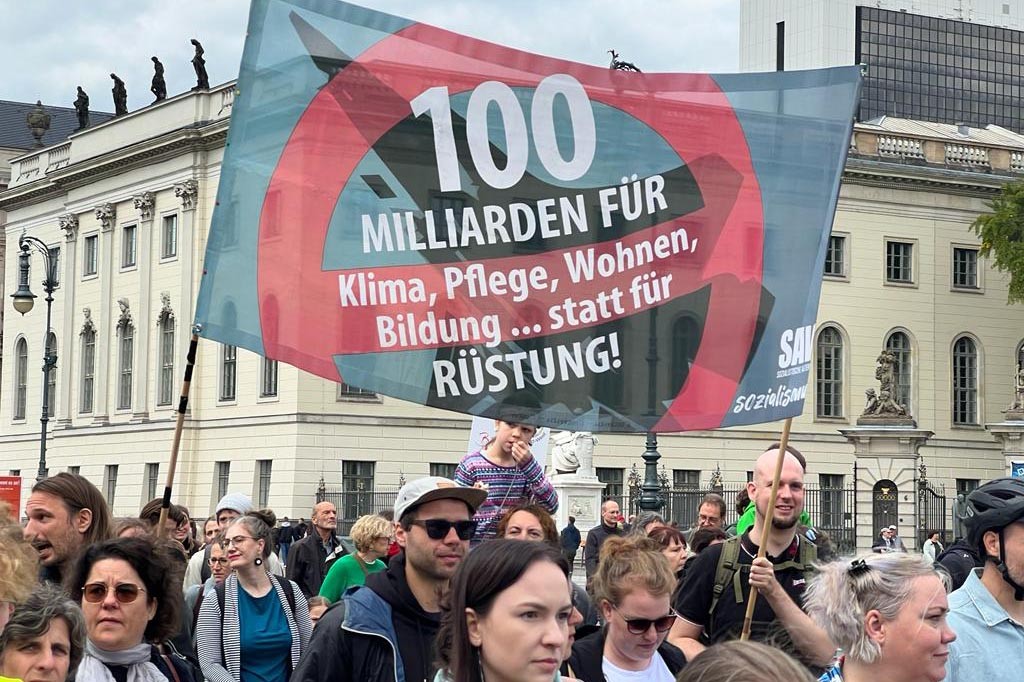 Berlin'de daha iyi bir eğitim talebiyle eylem