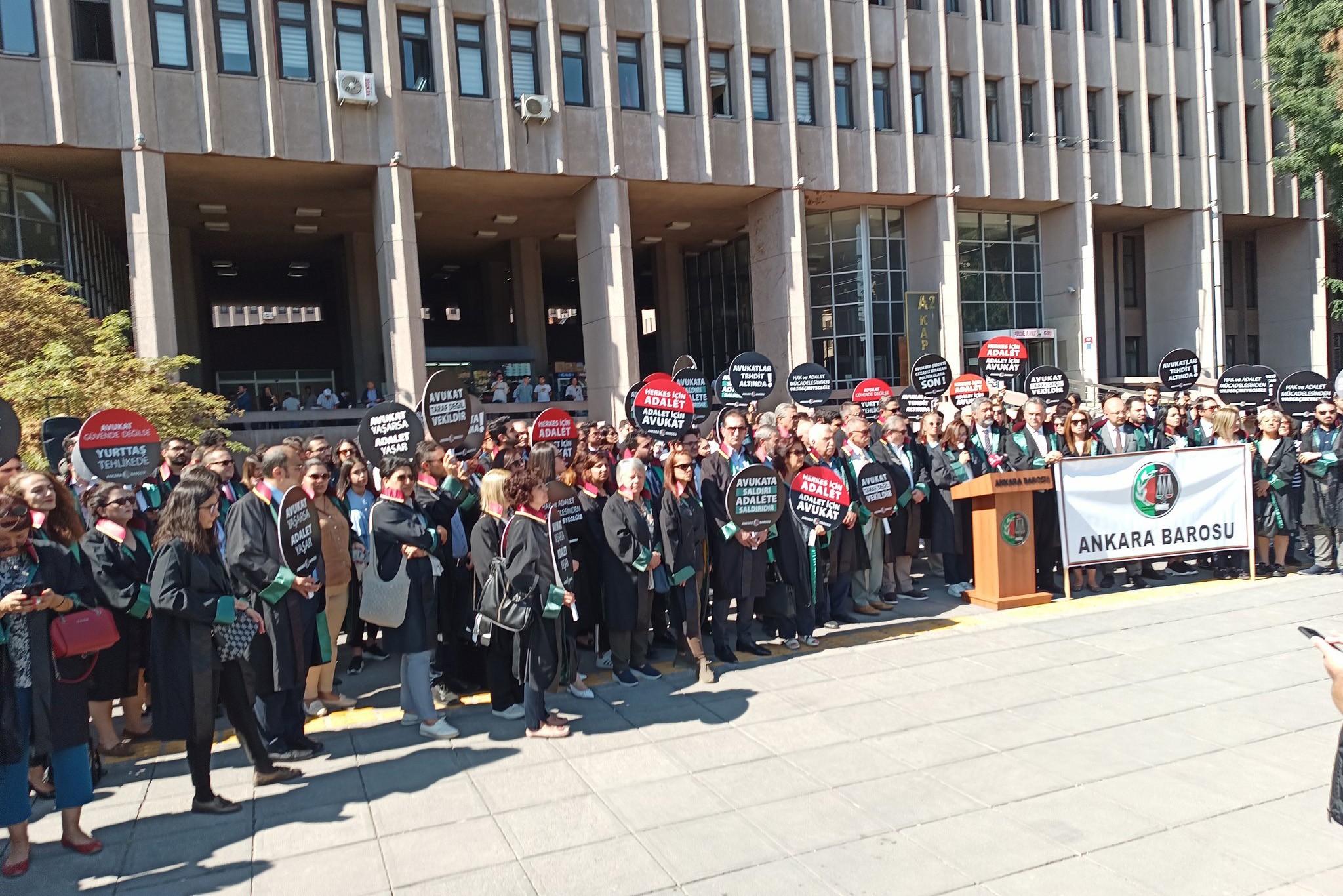 Ankara Barosu avukat cinayeti protestosu