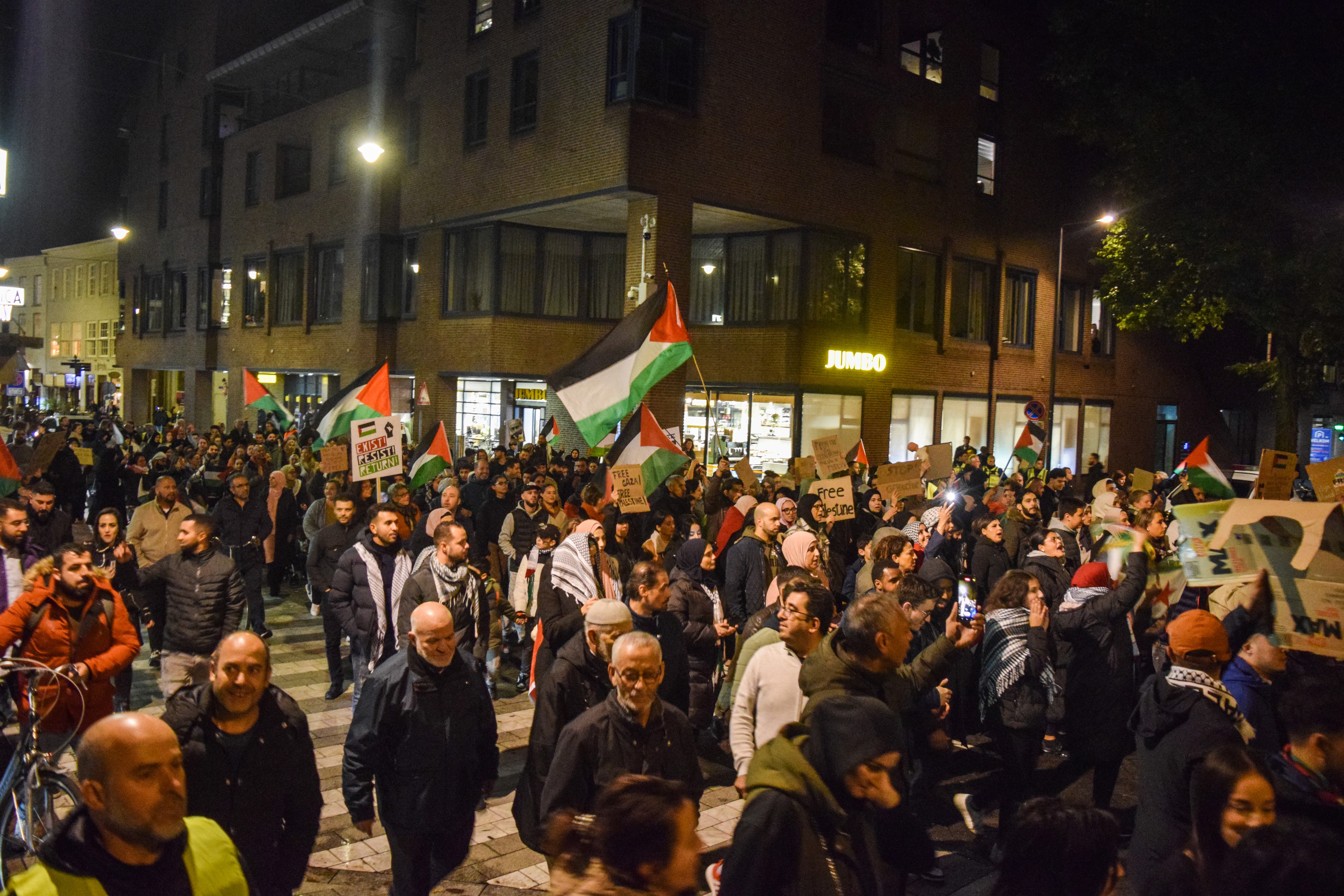 Den Bosch'da yapılan eylem