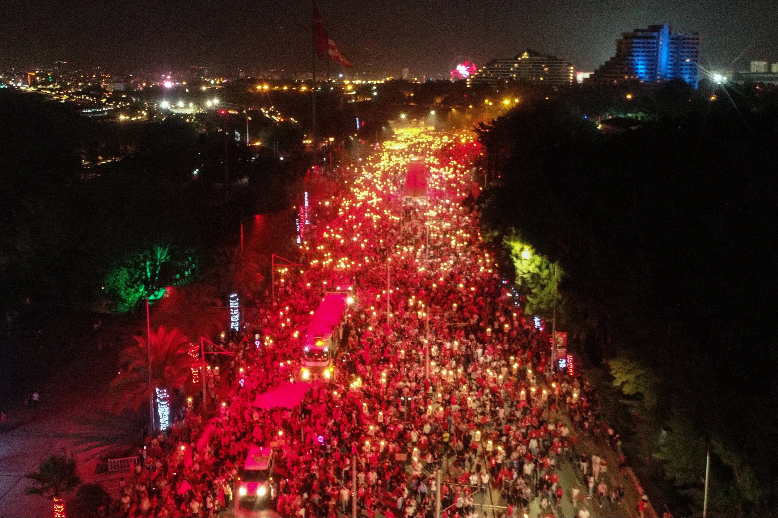 Antalya'da Cumhuriyet Bayramı kutlaması