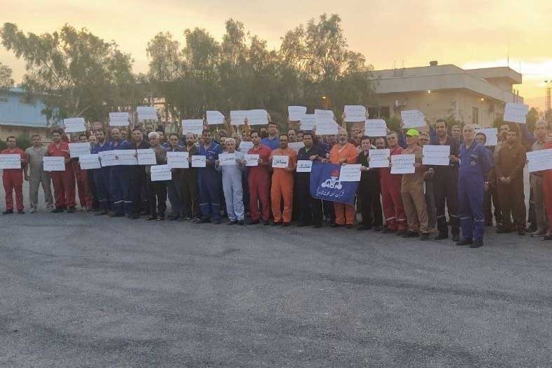 İran'da greve çıkan ve Filistin'e destek açıklamaları yapan petrol işçileri