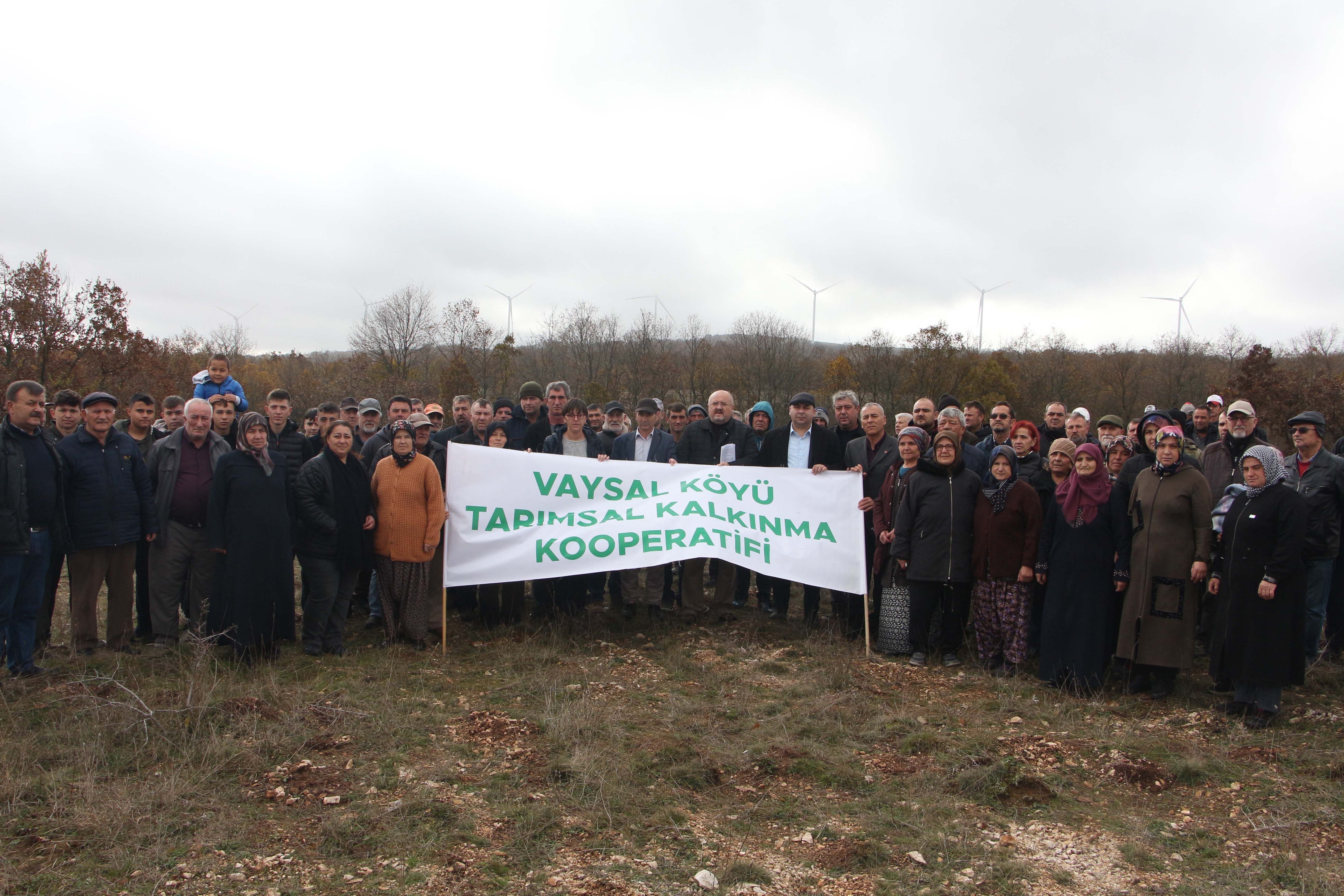 Vaysal köyüne yapılmak istenen kalker ocağına köylülerden tepki