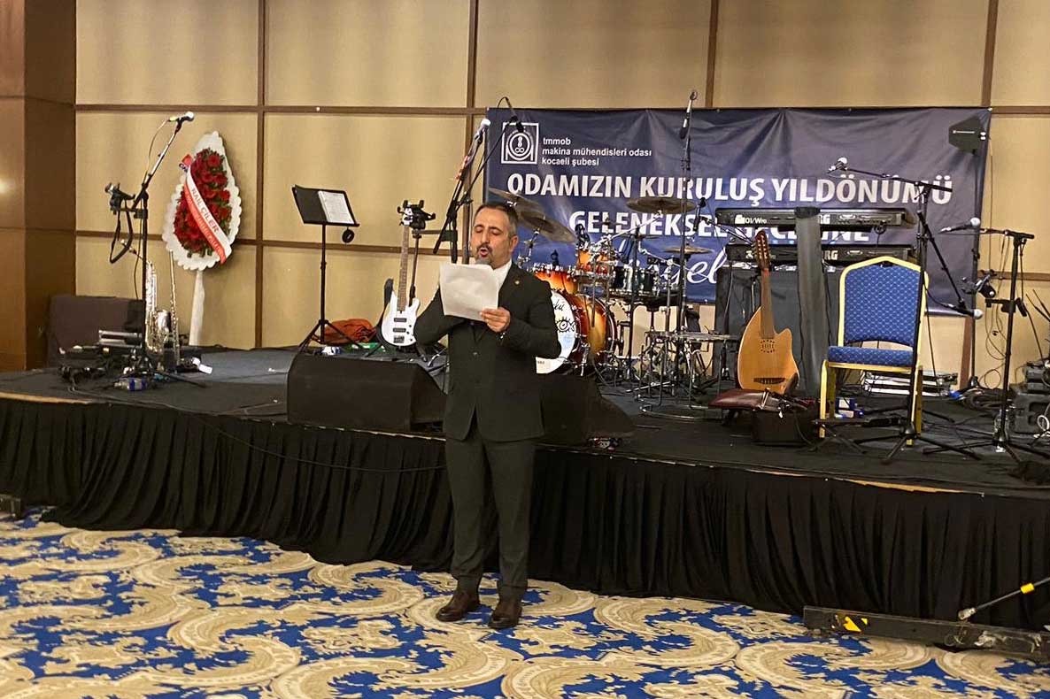 Mehmet Ali Elma, Makina Mühendisleri Odası Kocaeli Şubesinin 69'uncu kuruluş yıl dönümü etkinliğinde