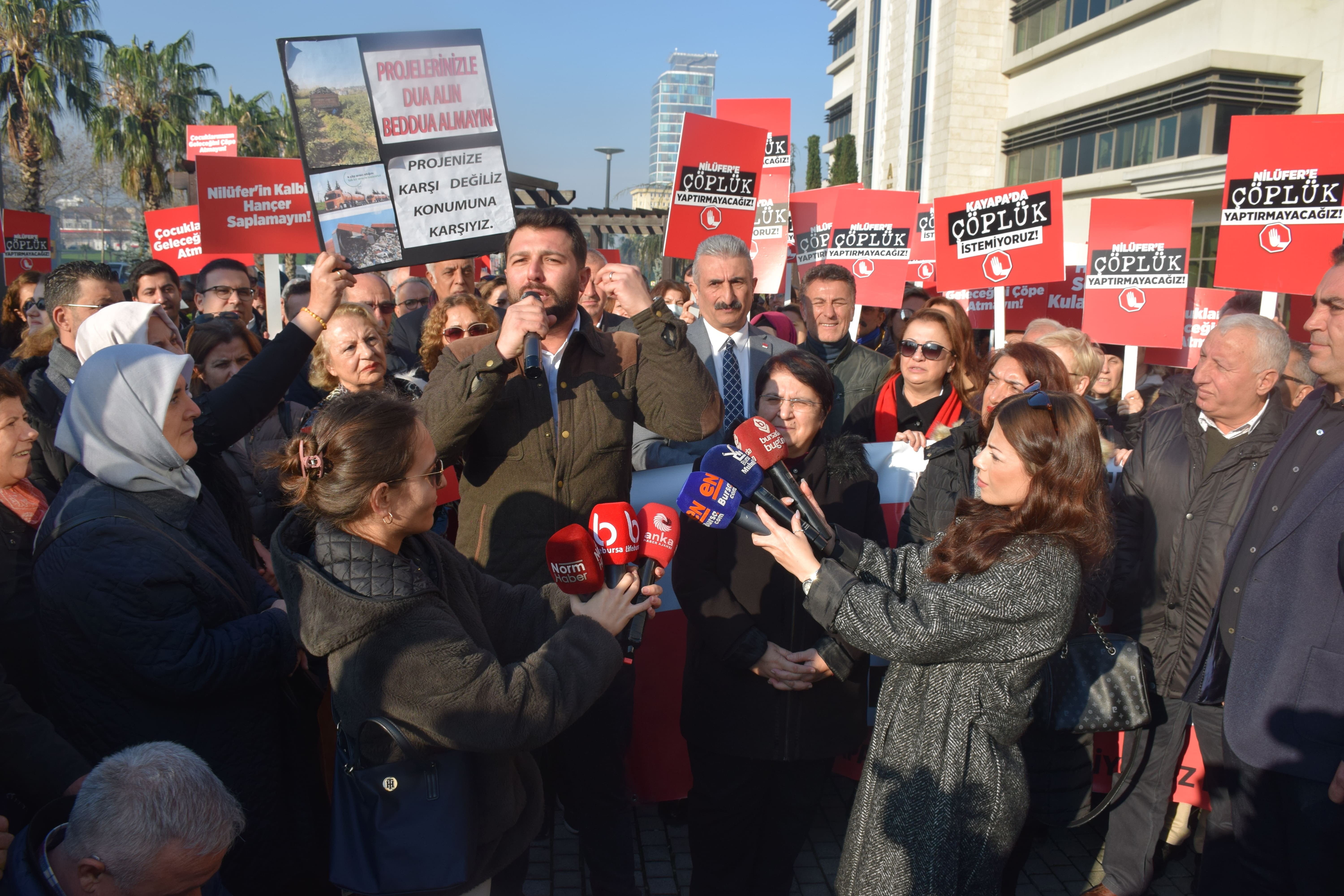 Buras Kayapa'da çöp tesisine karşı eylem