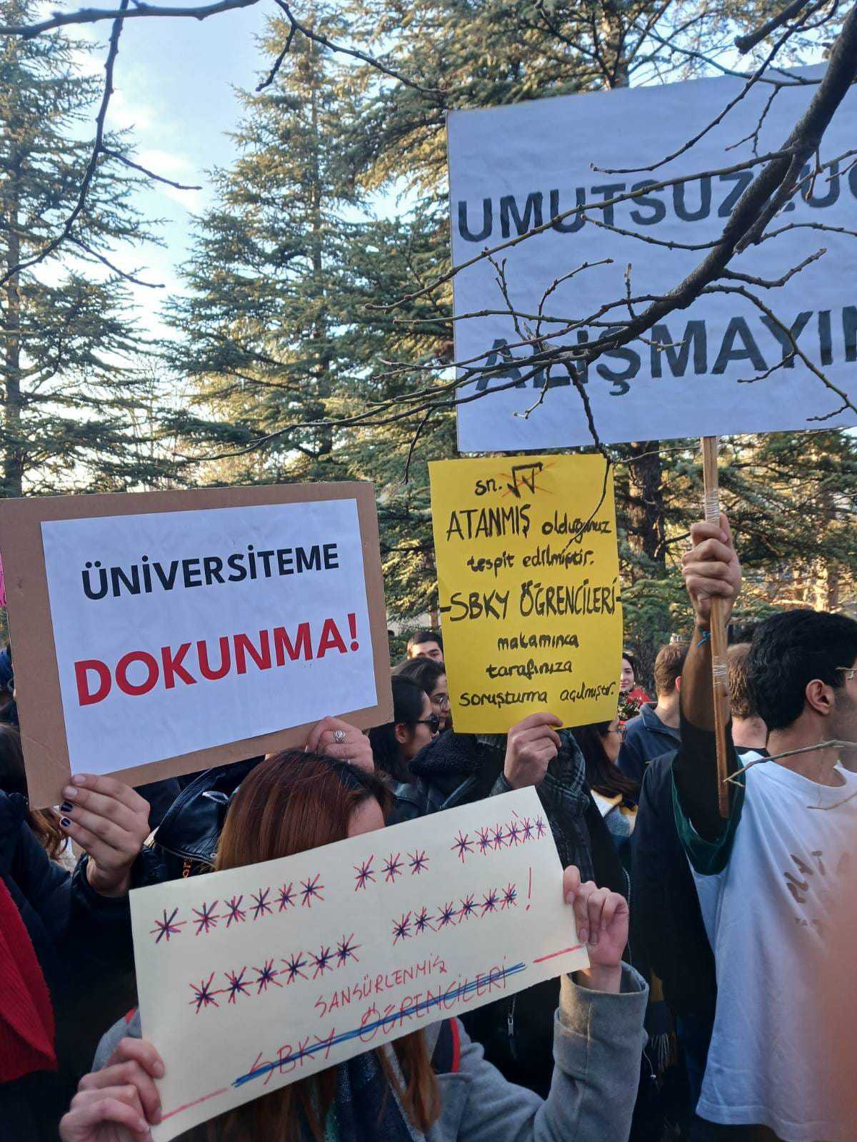 ODTÜ öğrencilerinin basık, yasak ve sansüre karşı eylem yaptı