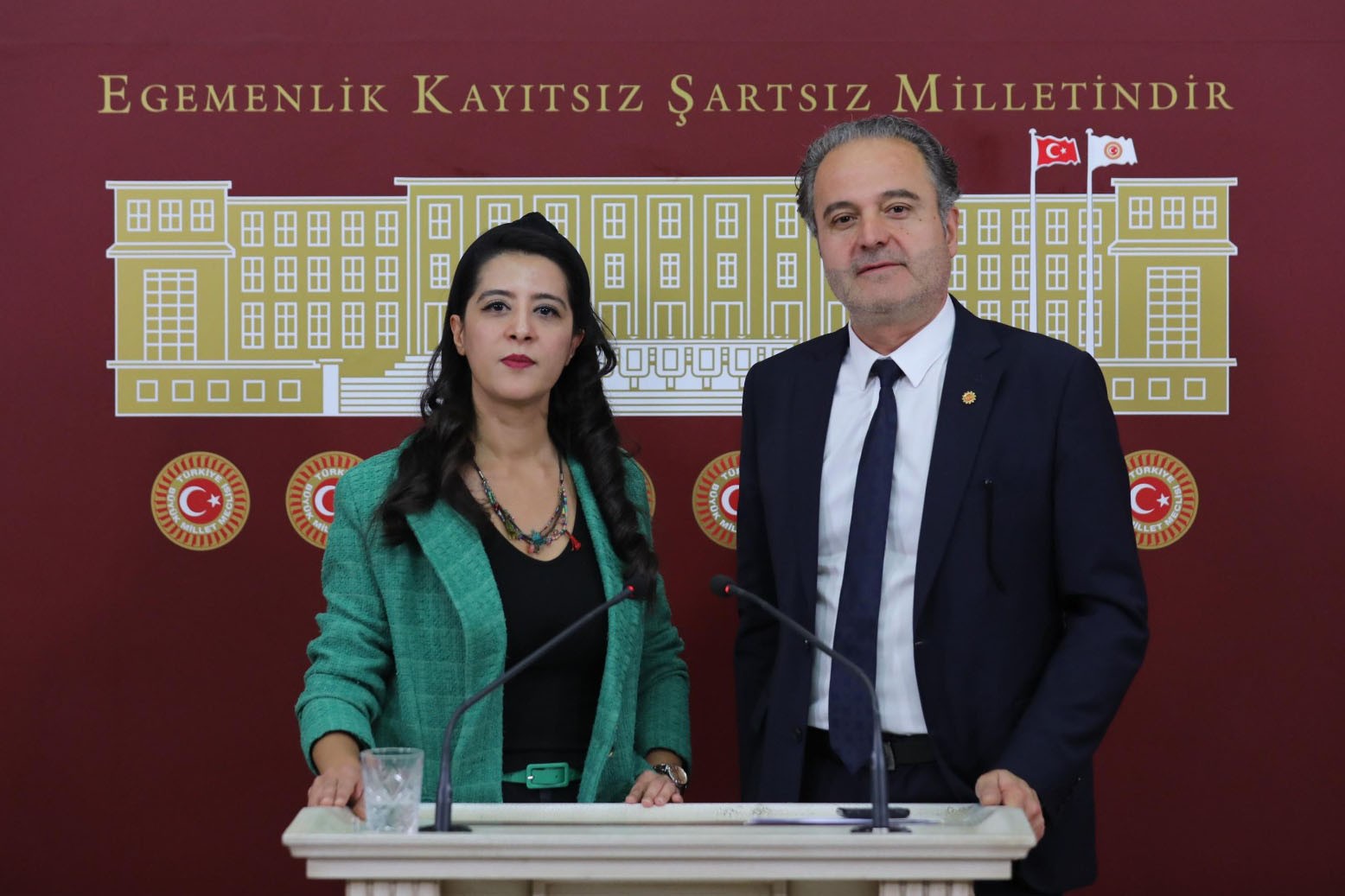 EMEP milletvekilleri Sevda Karaca ve İskender Bayhan