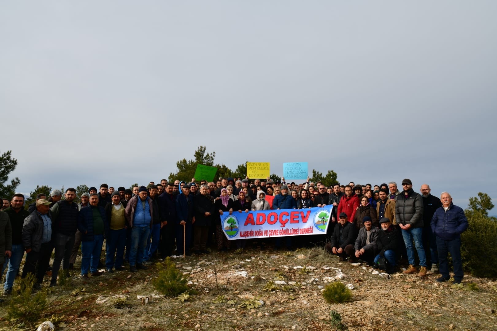 Alaşehir maden sahası protesto