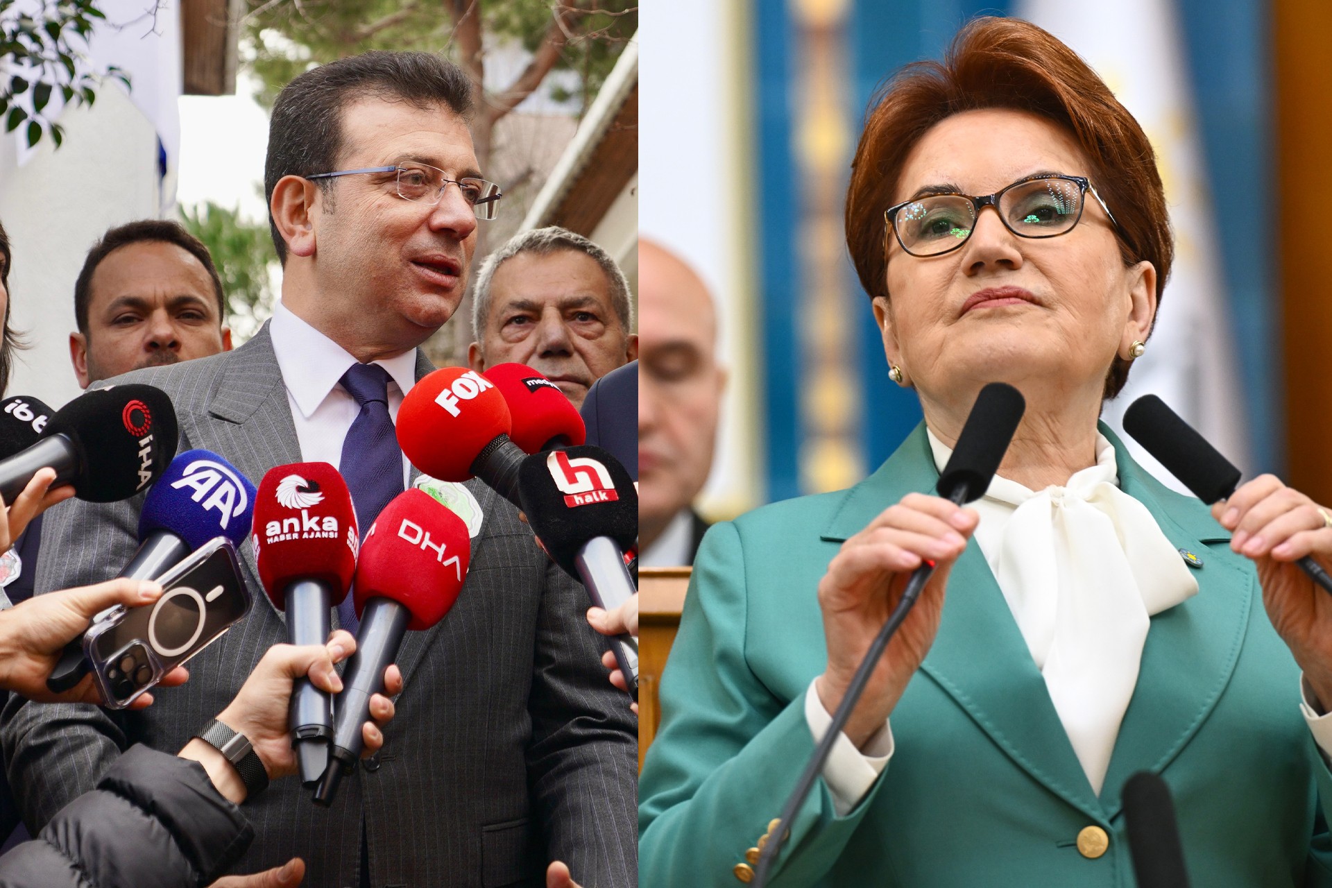 Ekrem İmamoğlu ve Meral Akşener