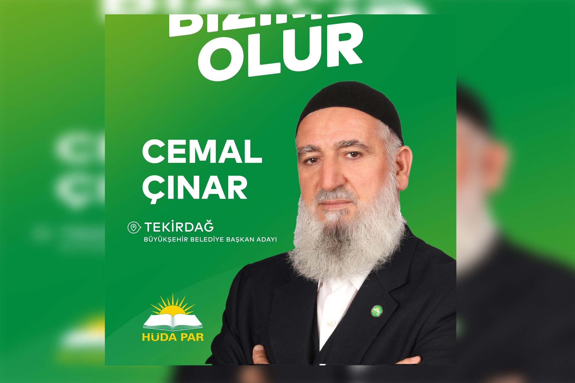 HÜDA PAR, Hizbullah sanığı Cemal Çınar'ı Tekirdağ'da aday gösterdi