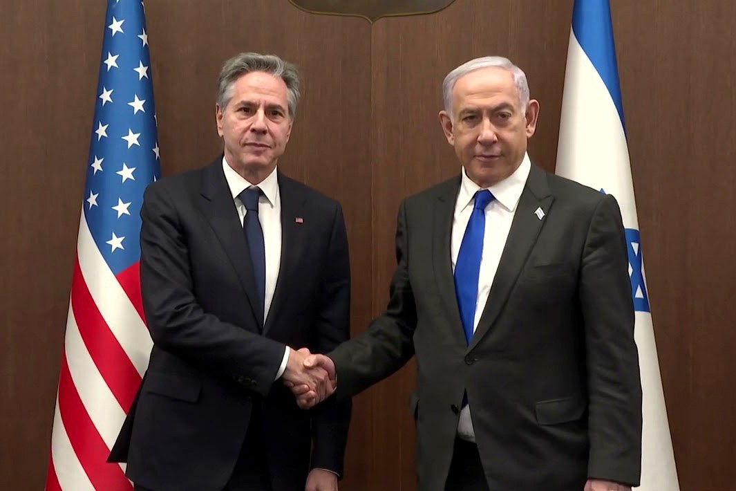 Antony Blinken ve Binyamin Netanyahu