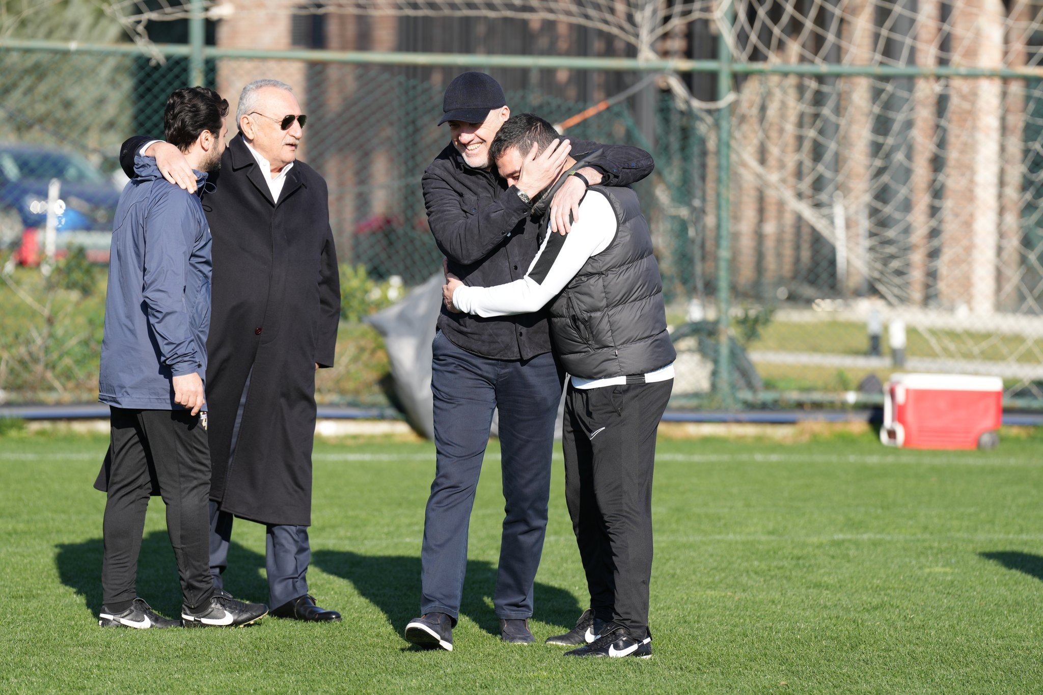 Mehmet Ağar'ın Eyüpspor'a gerçekleştirdiği ziyaret.