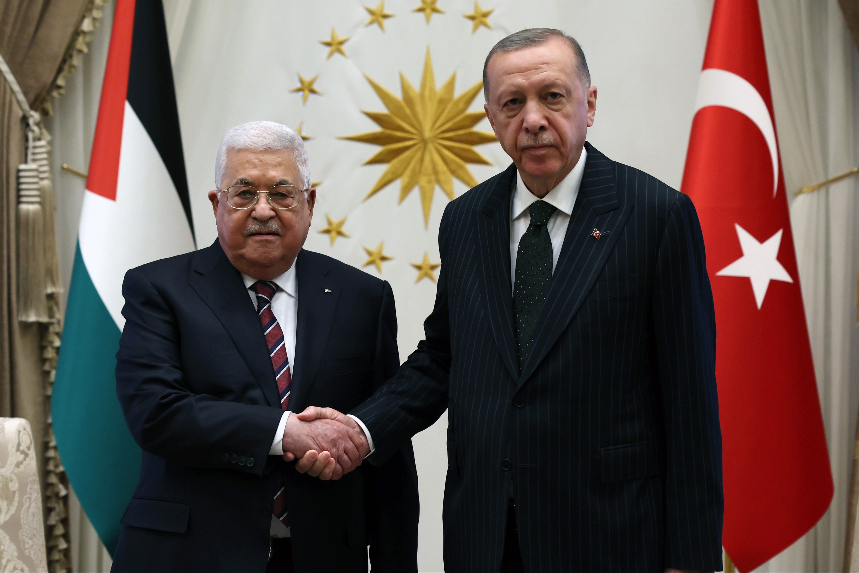 Mahmud Abbas ve Tayyip Erdoğan