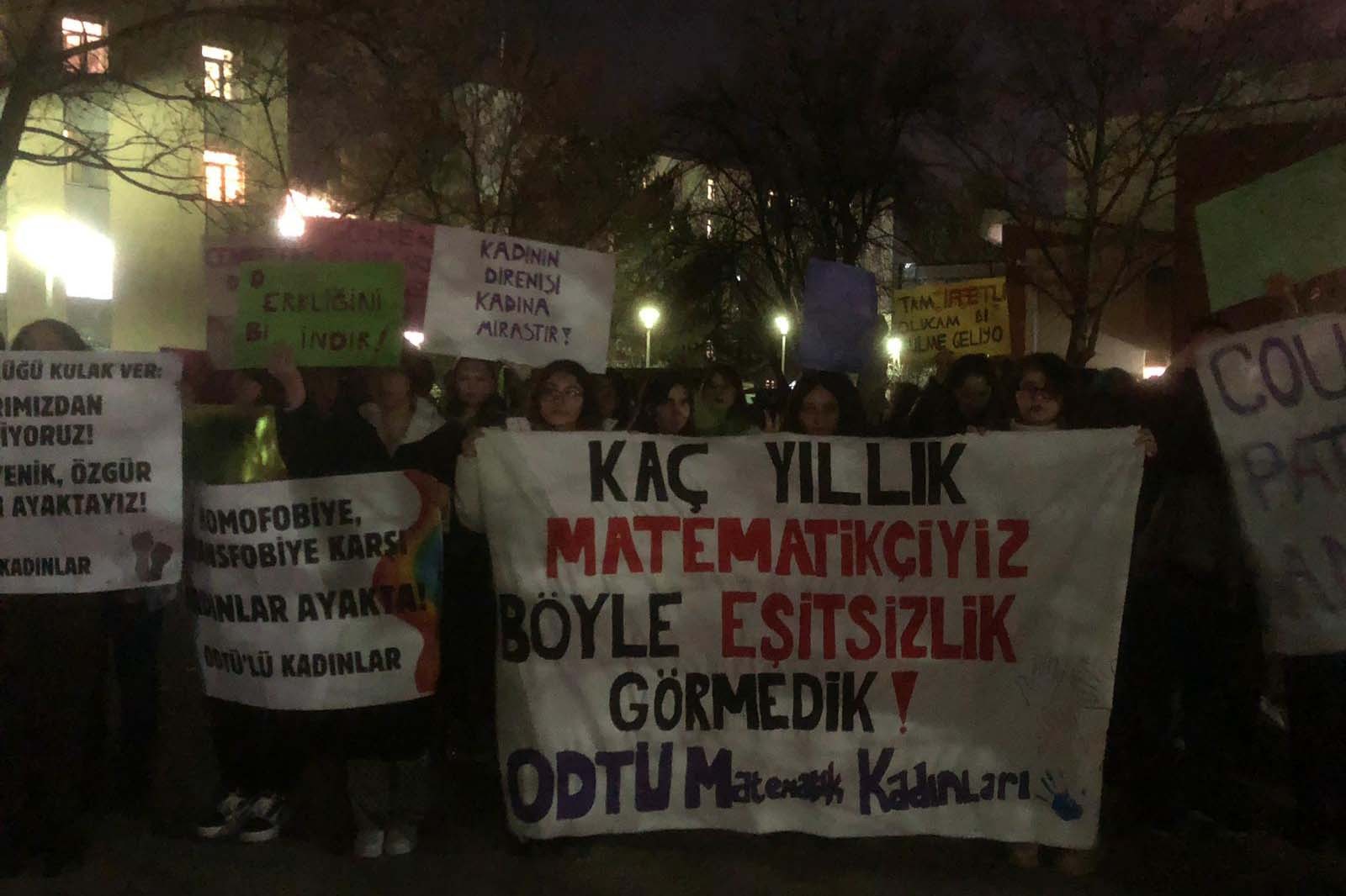 ODTÜ 8 Mart gece yürüyüşü