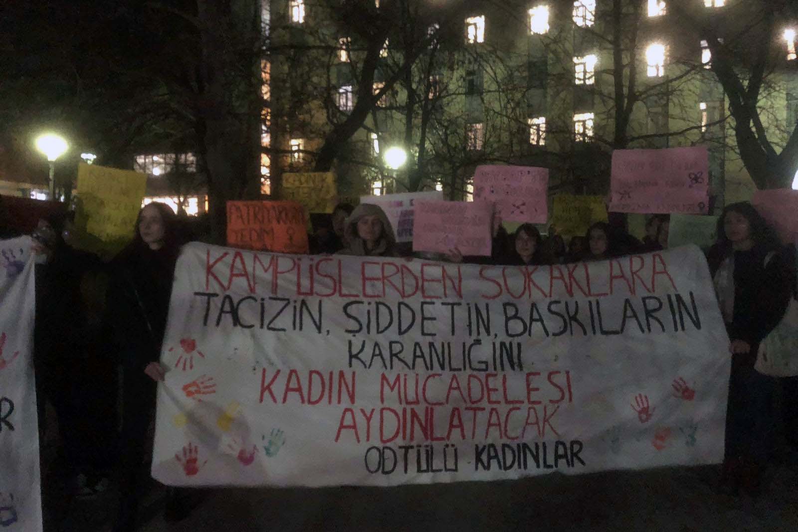 ODTÜ 8 Mart gece yürüyüşü