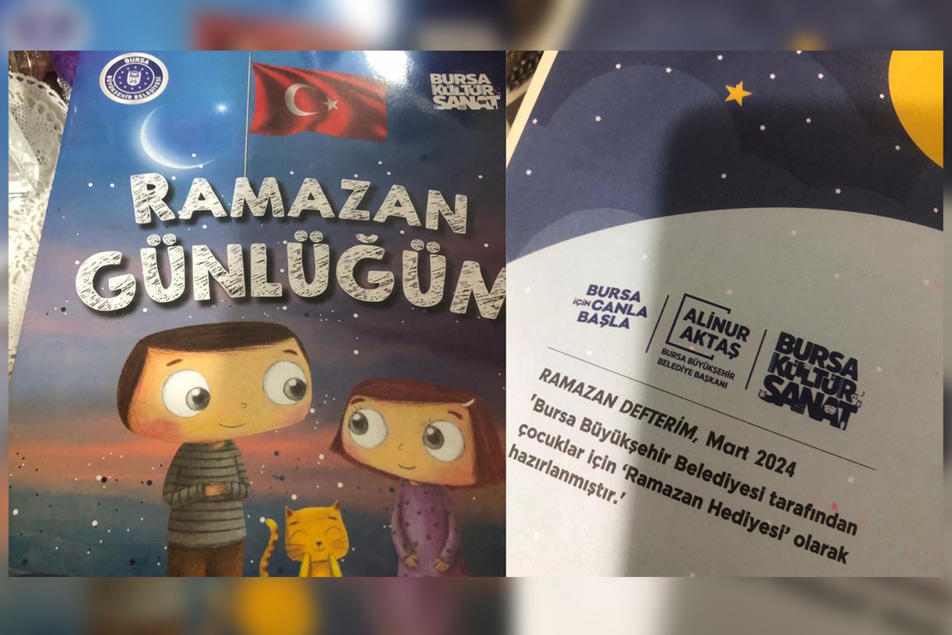 Ramazan günlüğüm yazılı görsel