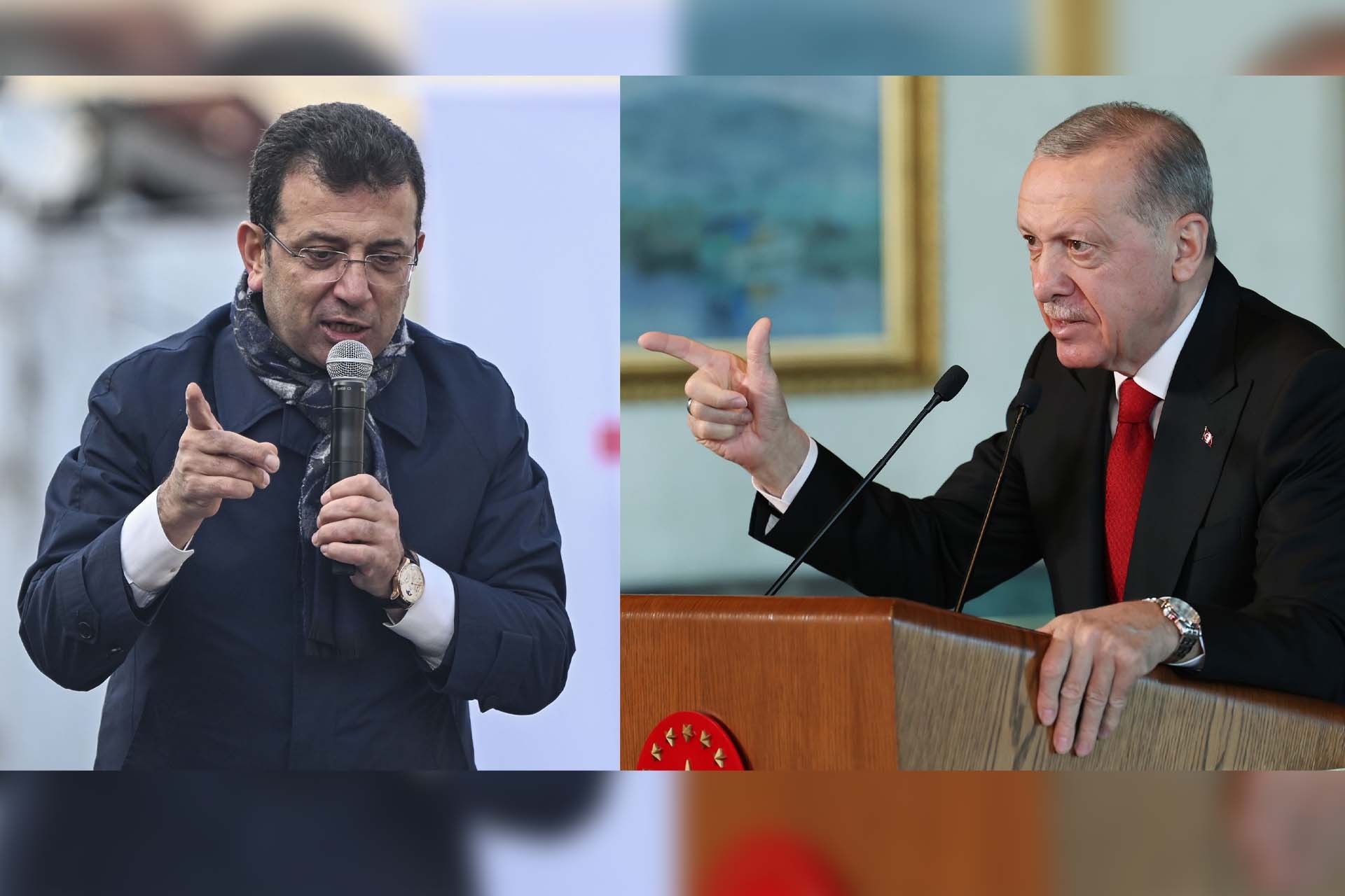 Ekrem İmamoğlu ve Tayyip Erdoğan