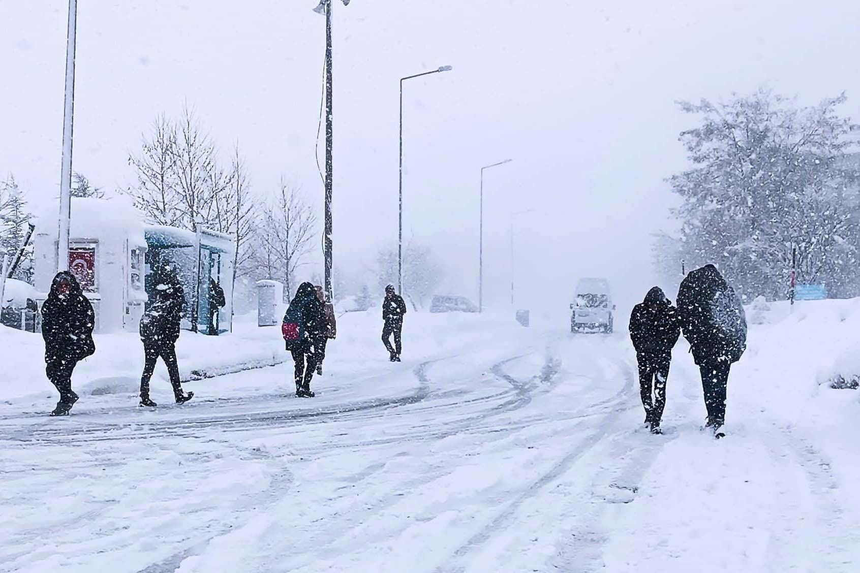 Bitlis'te kar yağışı