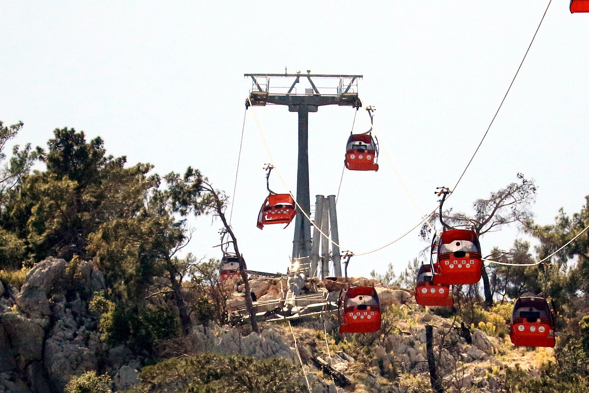 Antalya'da kazanın yaşandığı teleferik