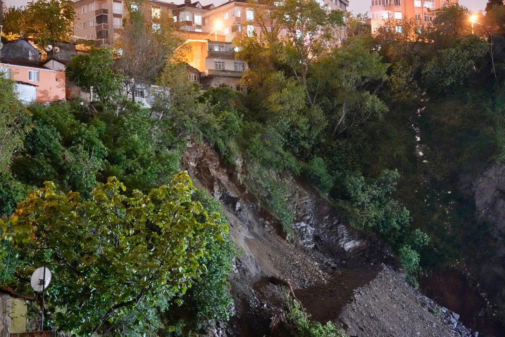 toprak kayması, binalar