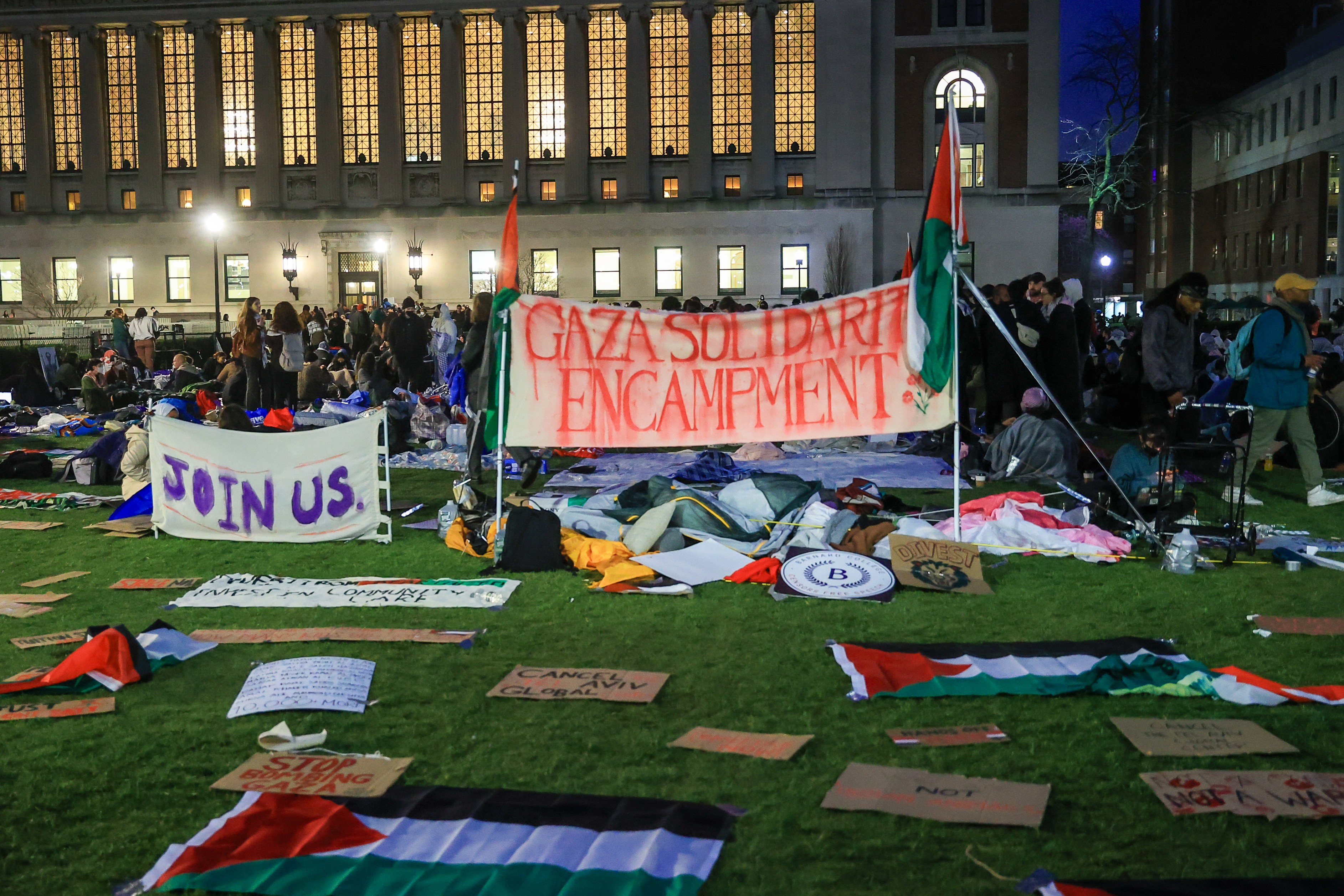 ABD'de Columbia Üniversitesi Filistin eylemi 