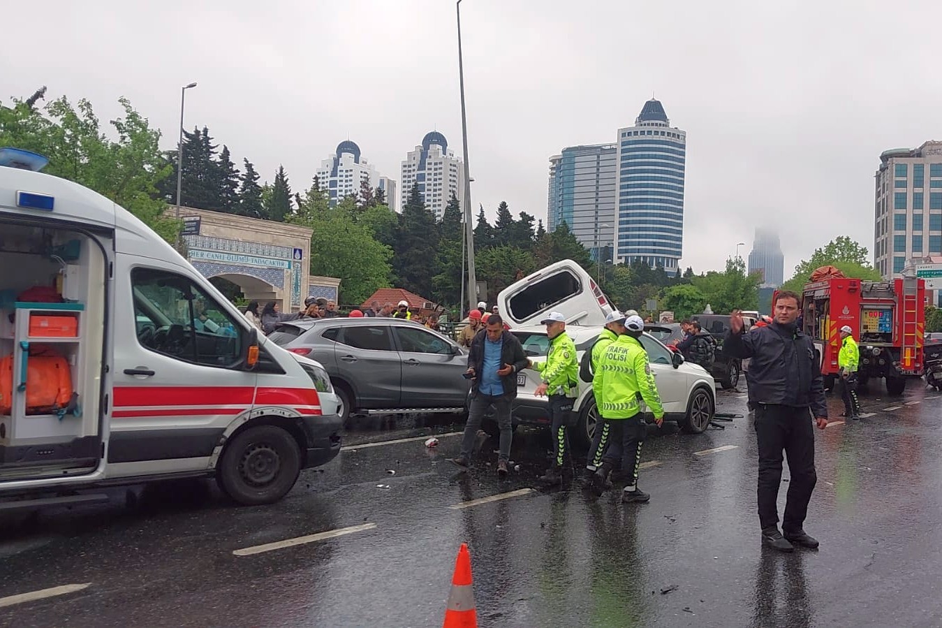 Beşiktaş'ta kaza