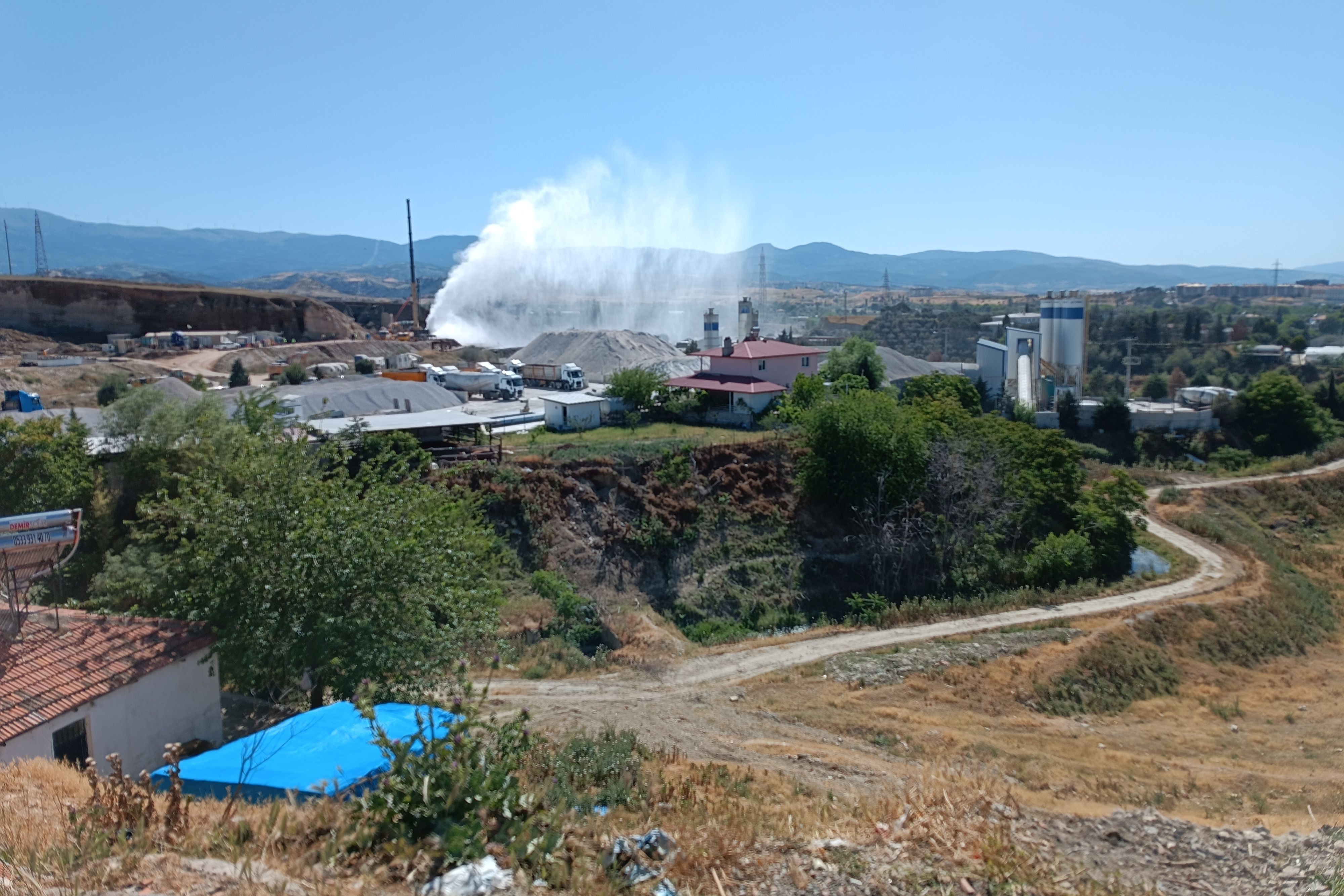 Denizli'de gaz sızıntısı.