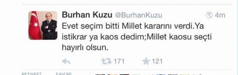 'Millet kaosu seçti' diyen Kuzu, Erdoğan'ın başdanışmanı oldu