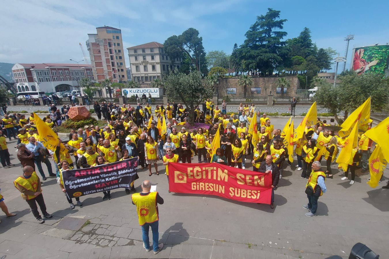 Giresun'da öğretmen eylemi