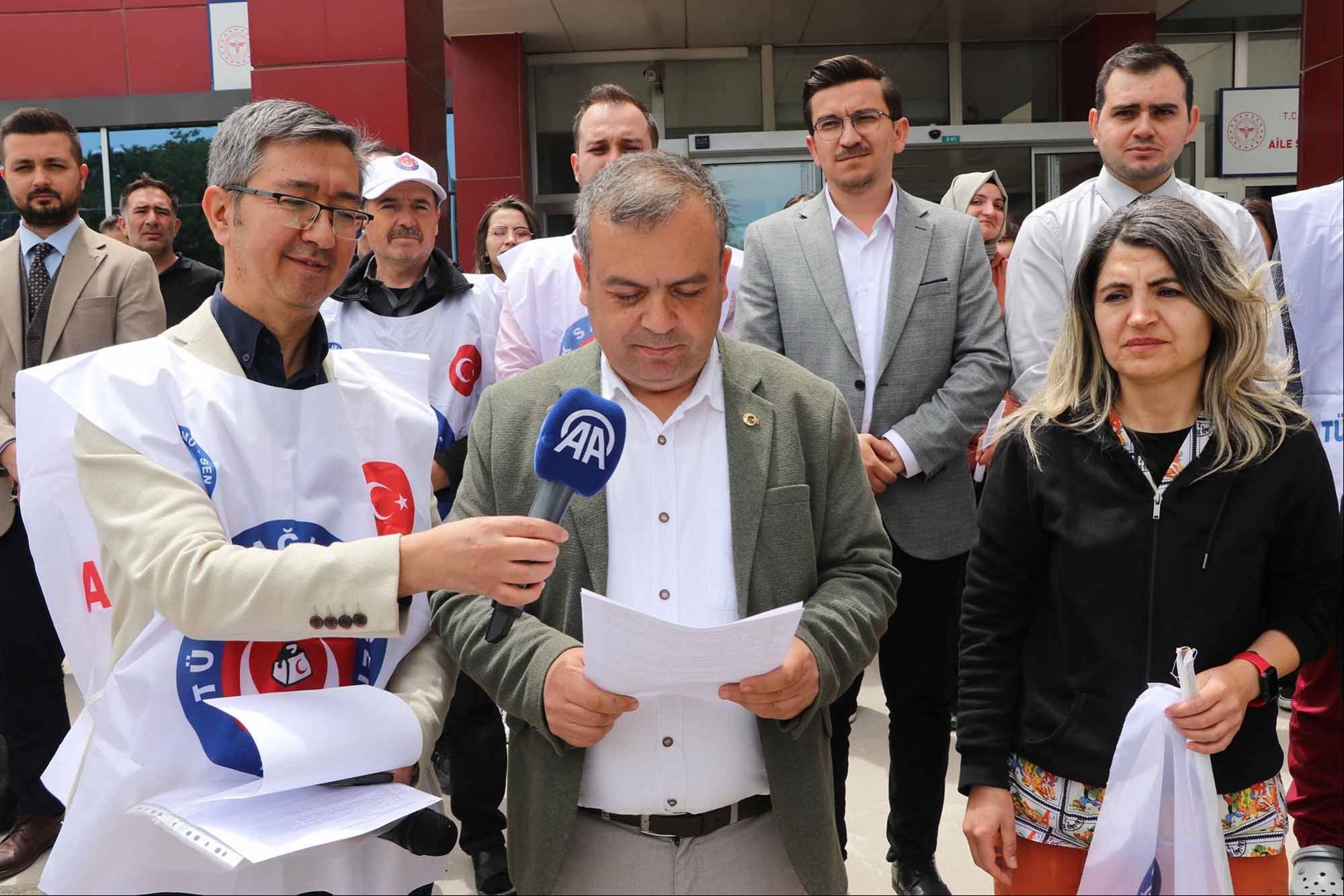 Sağlıkta şiddet protestosu