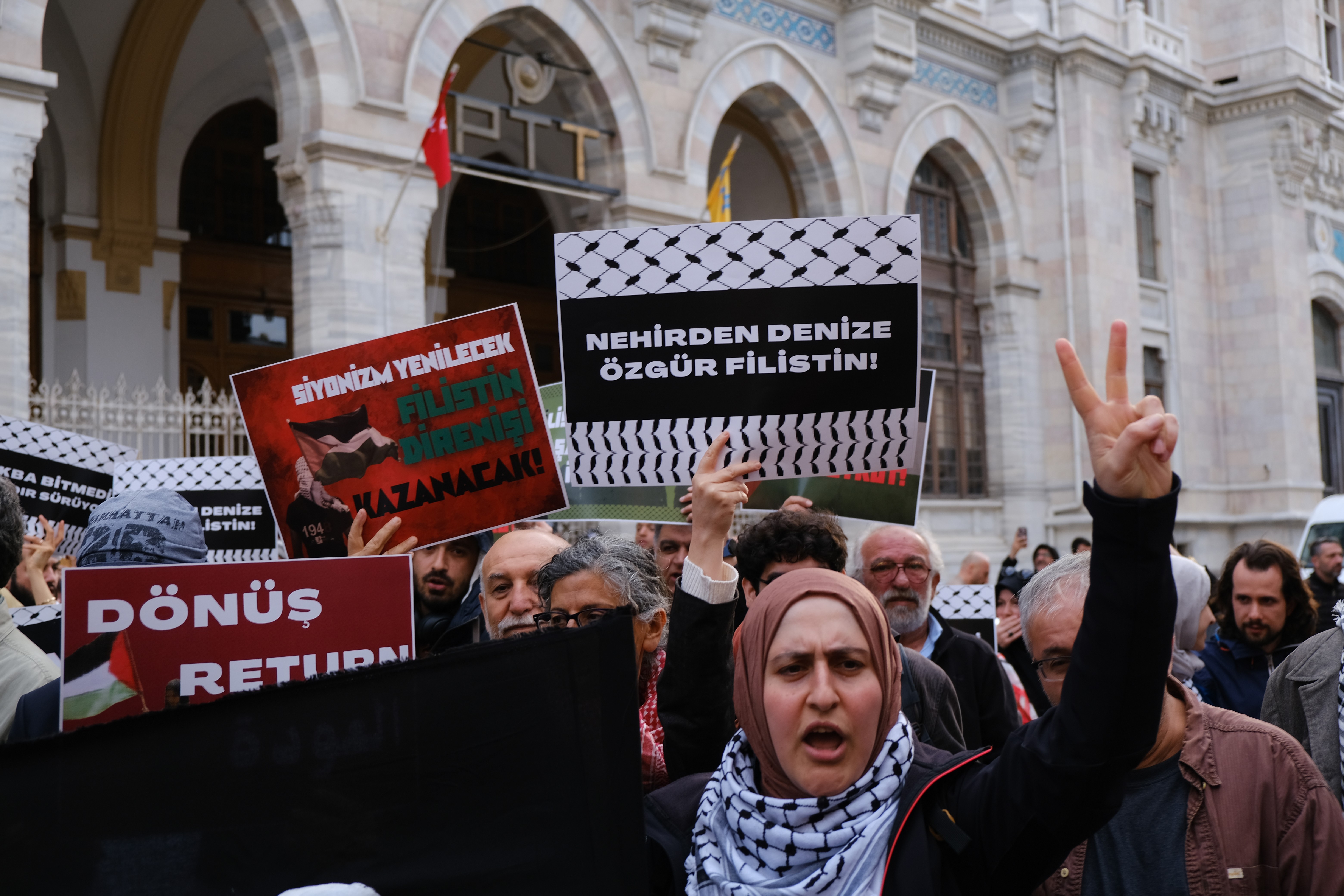 İstanbul'da Nakba'nın yıldönümüne ilişkin açıklama gerçekleştirildi