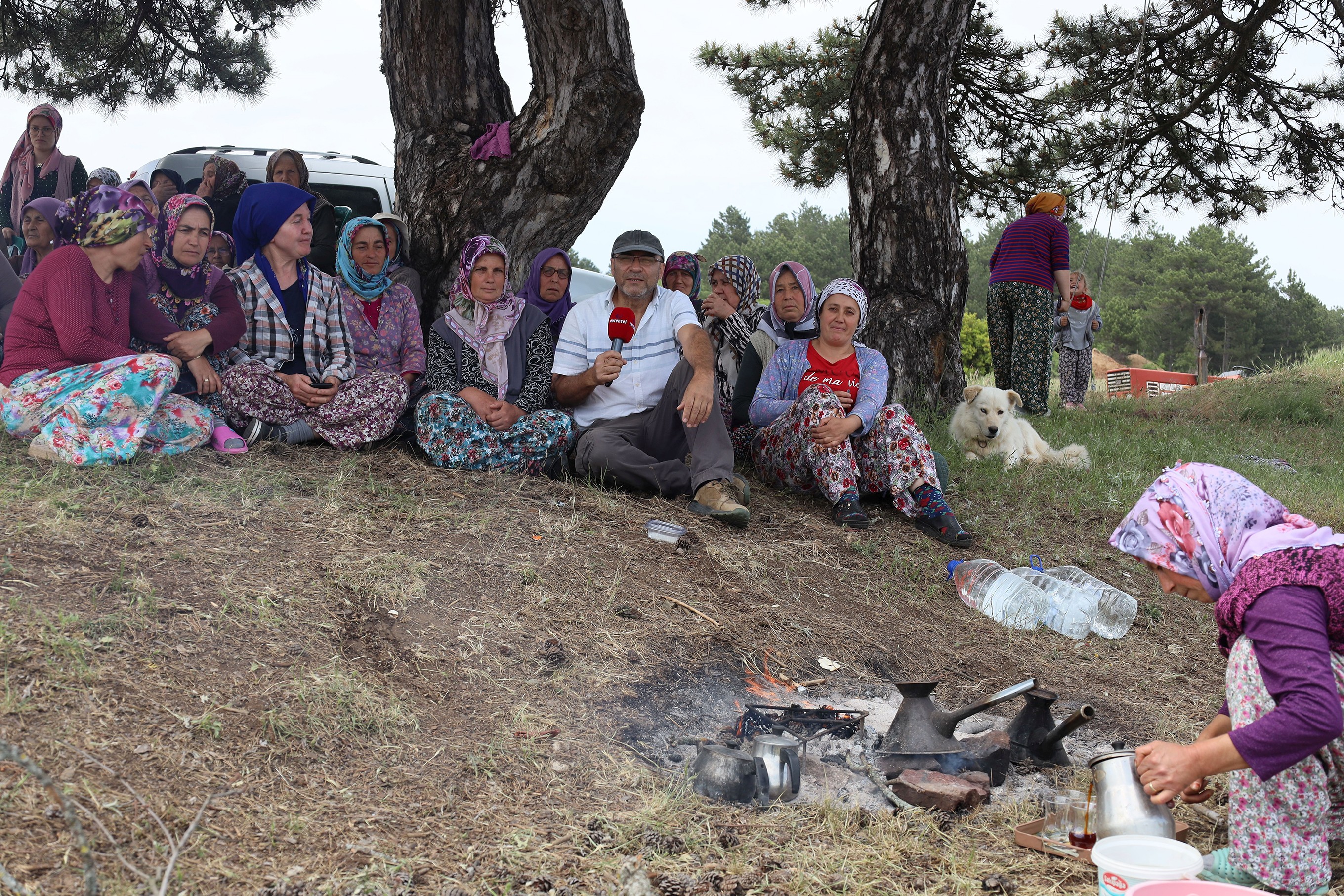 Ormanlarını Zorlu’dan korumak için nöbette olan Kalemoğlu köylüleri 