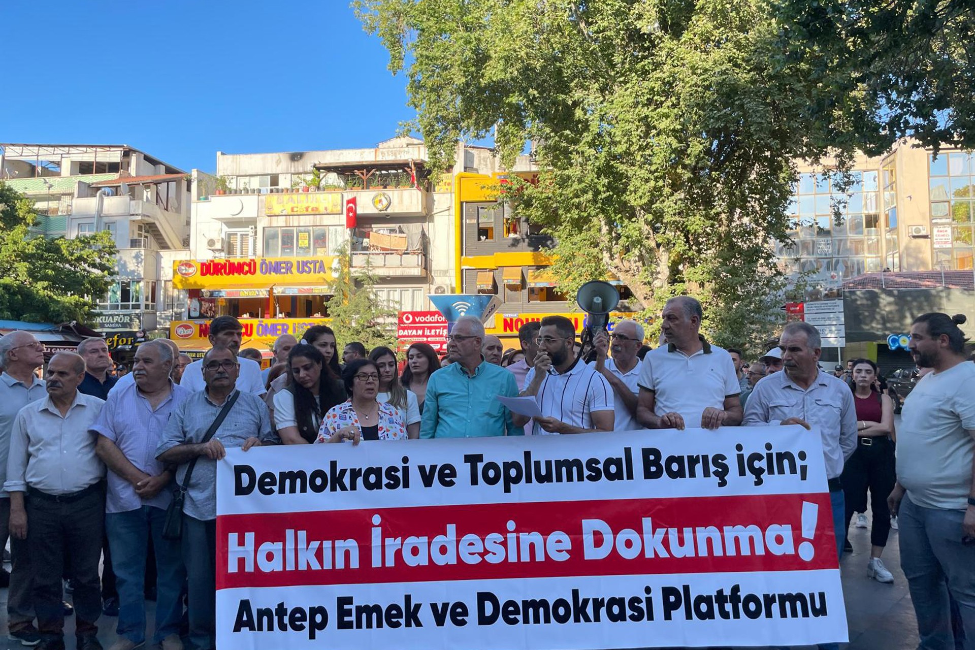 Antep kayyum protesto 