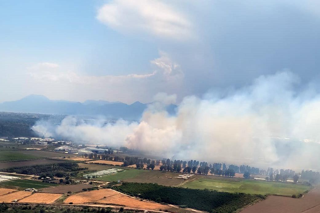 Antalya'da çıkan orman yangını