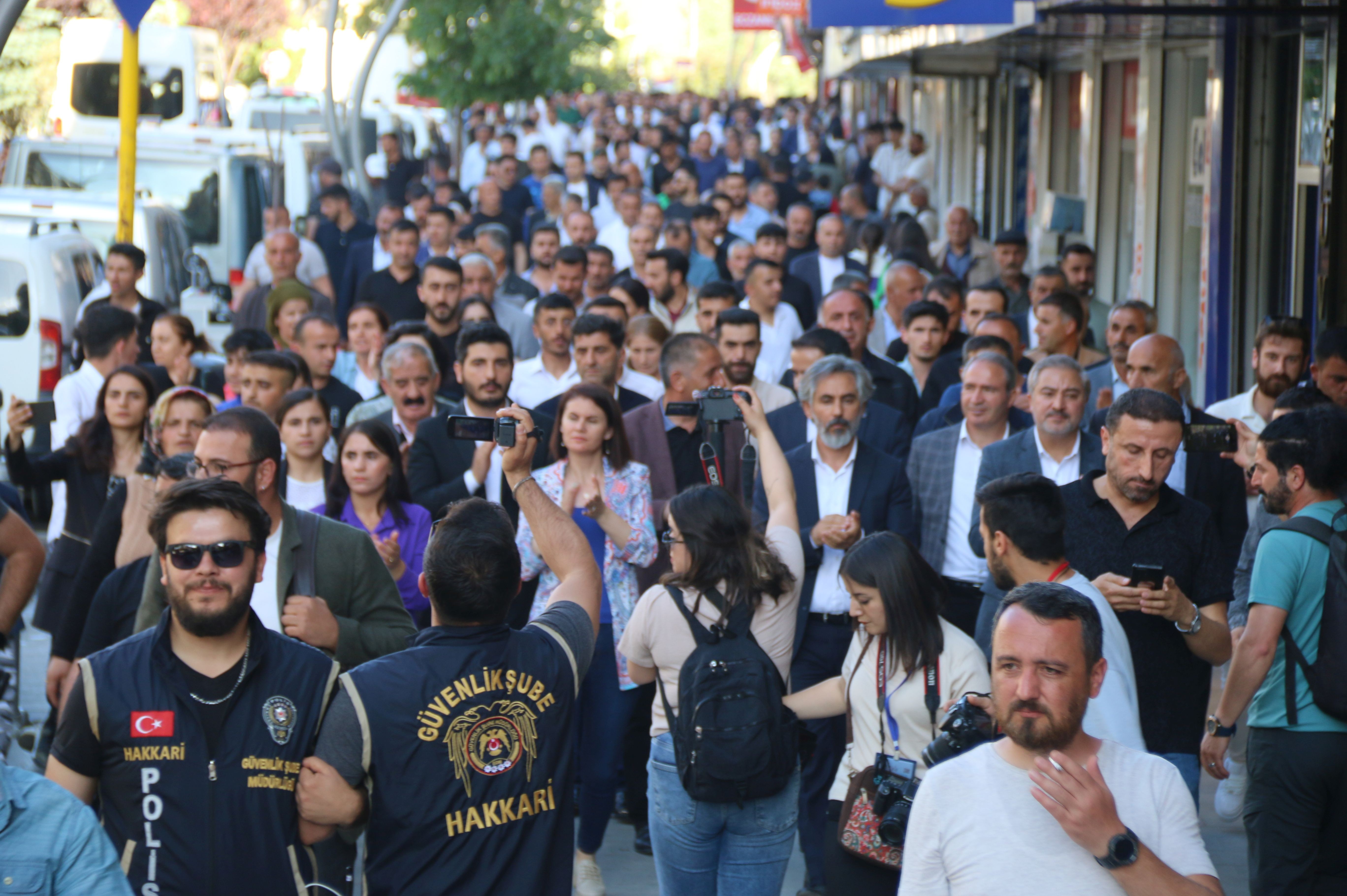 Hakkari'de yürüyüş