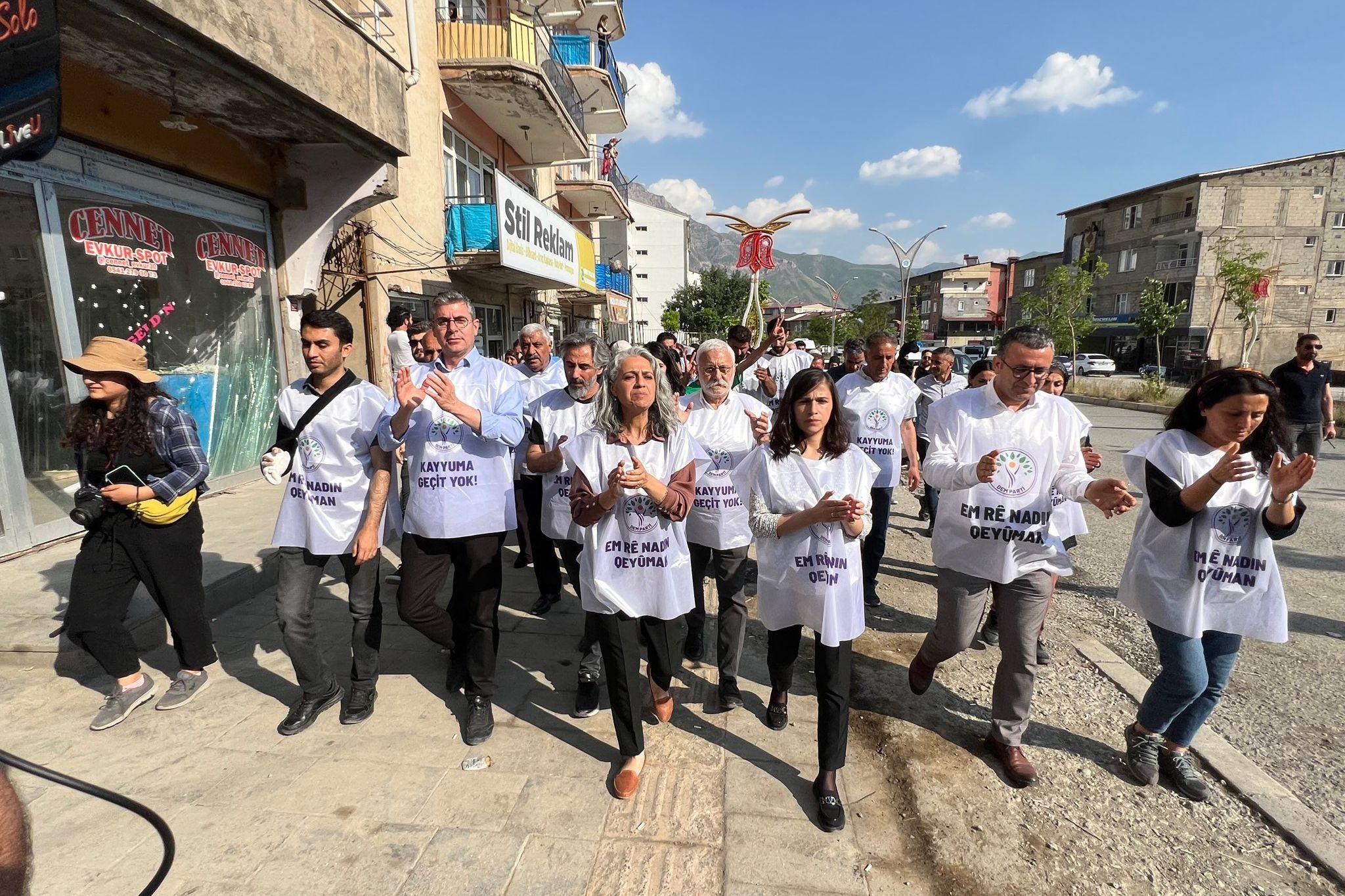 Hakkari'de yürüyüş