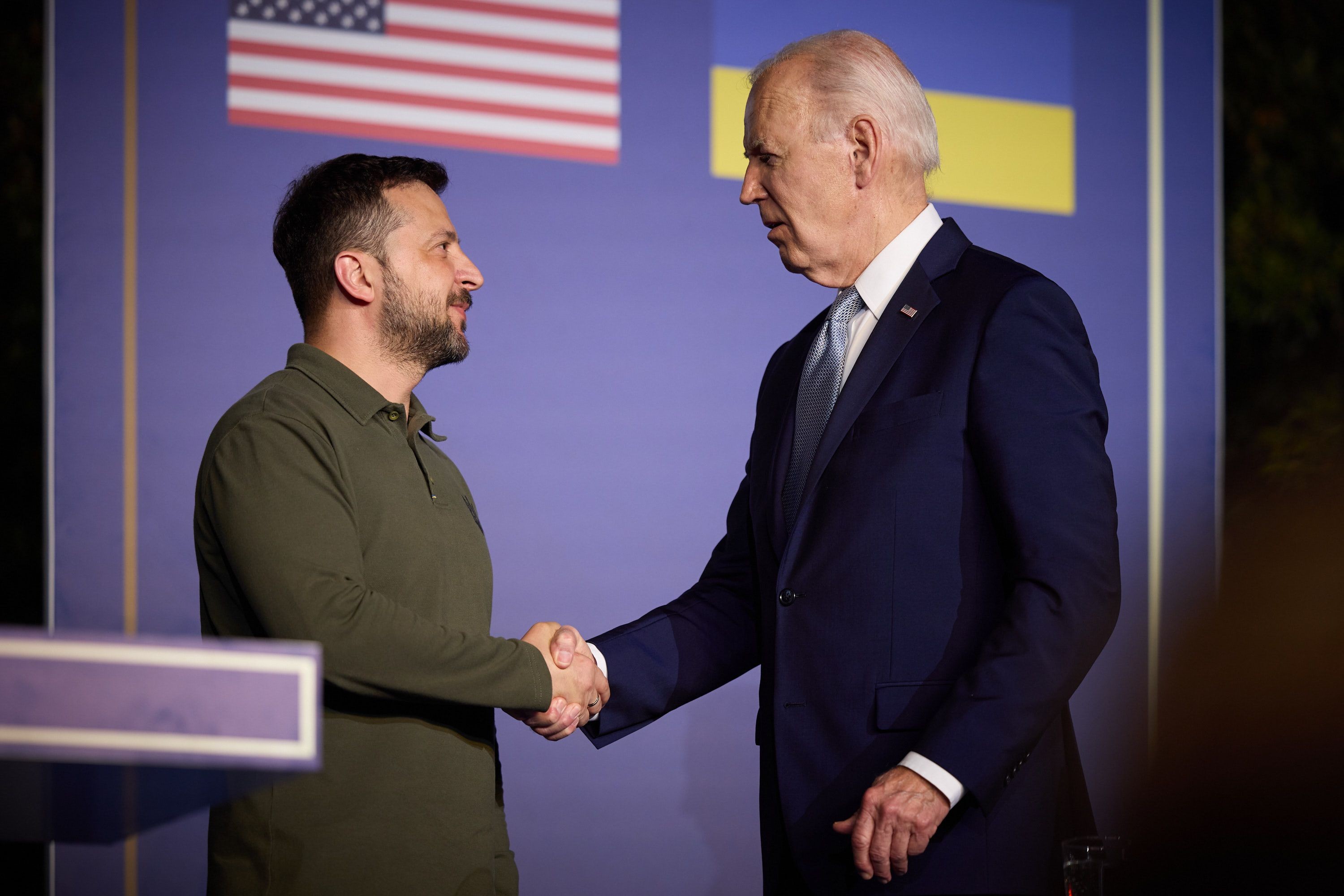 Zelenski ve Biden.