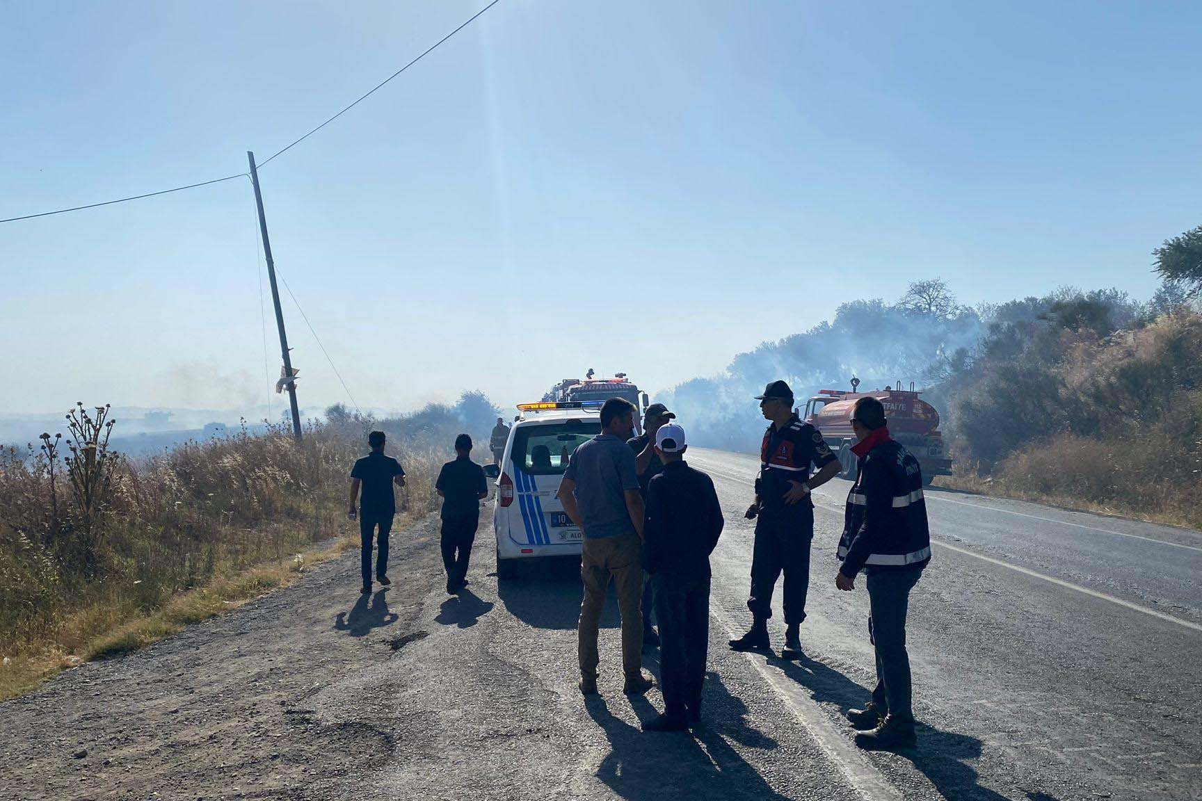 Balıkesir Kepsut'ta orman yangını