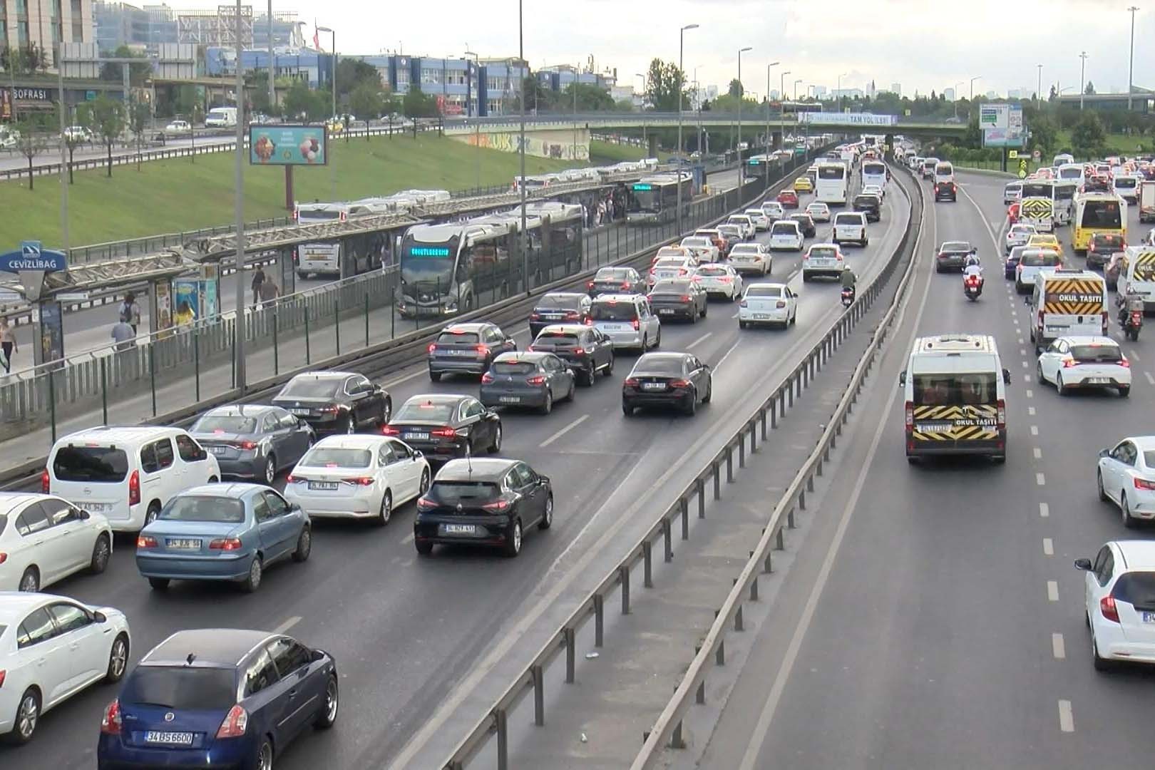 İstanbul'da trafik yoğunluğu