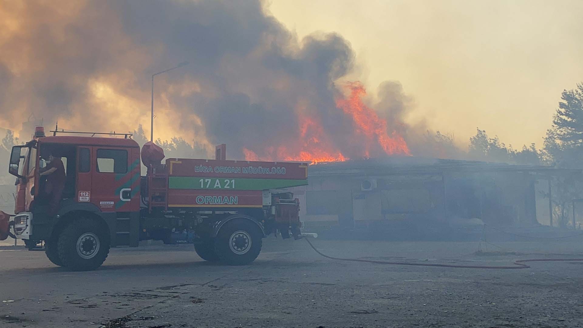 çanakkale yangın